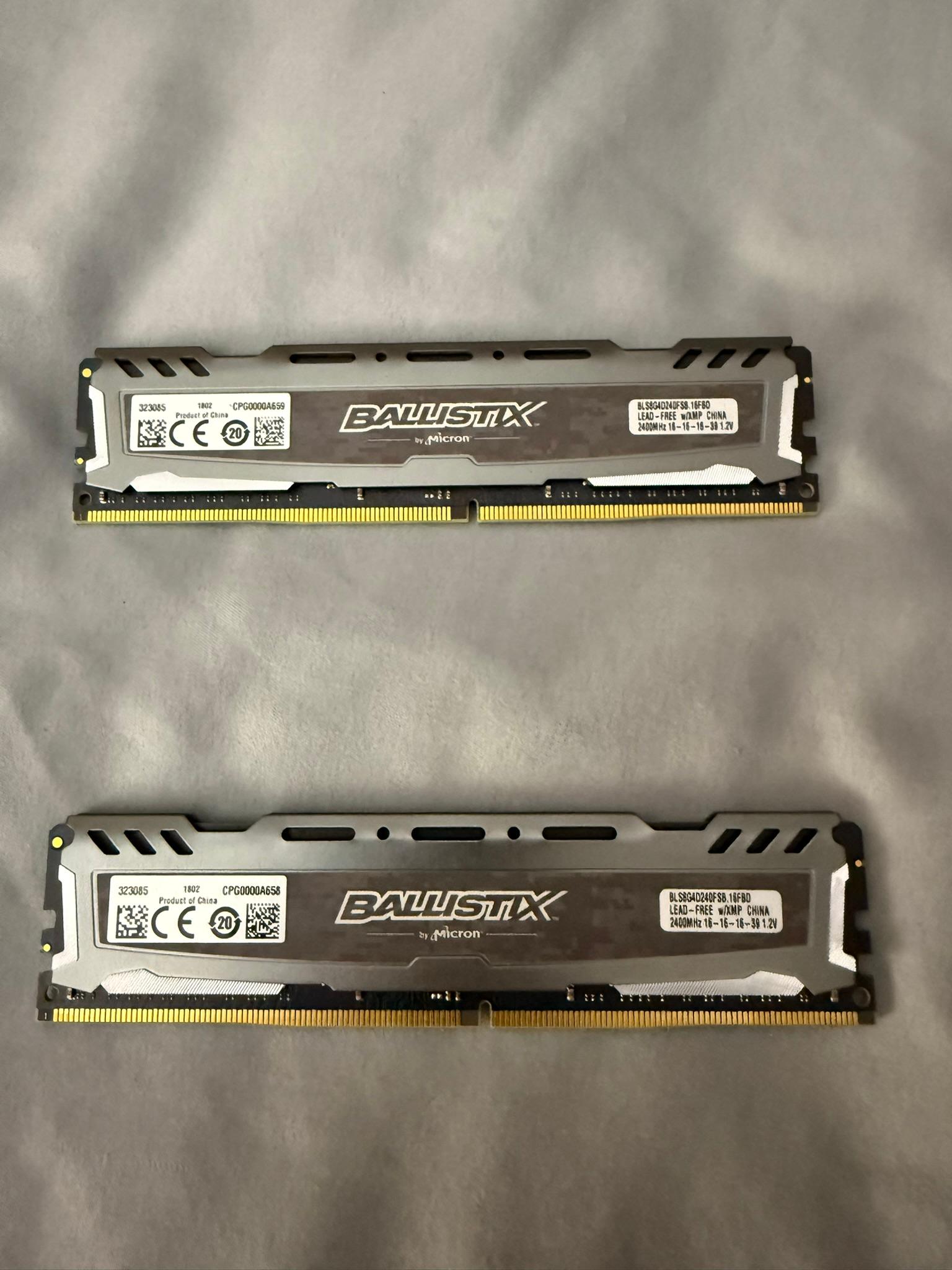 Ballistix Sport LT DDR4 2400 MT/s 16gb (2x8gb)