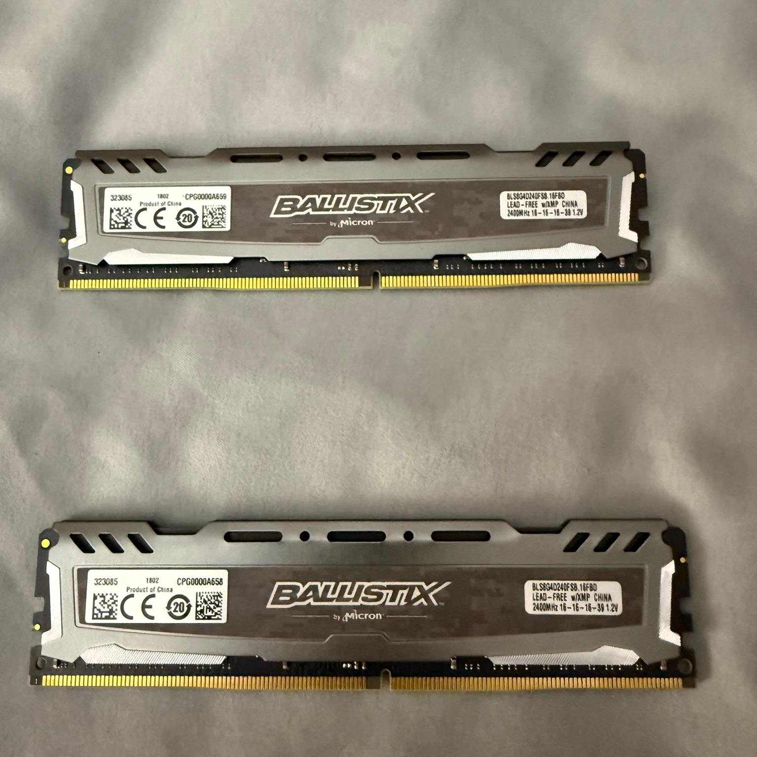 Ballistix Sport LT DDR4 2400 MT/s 16gb (2x8gb)