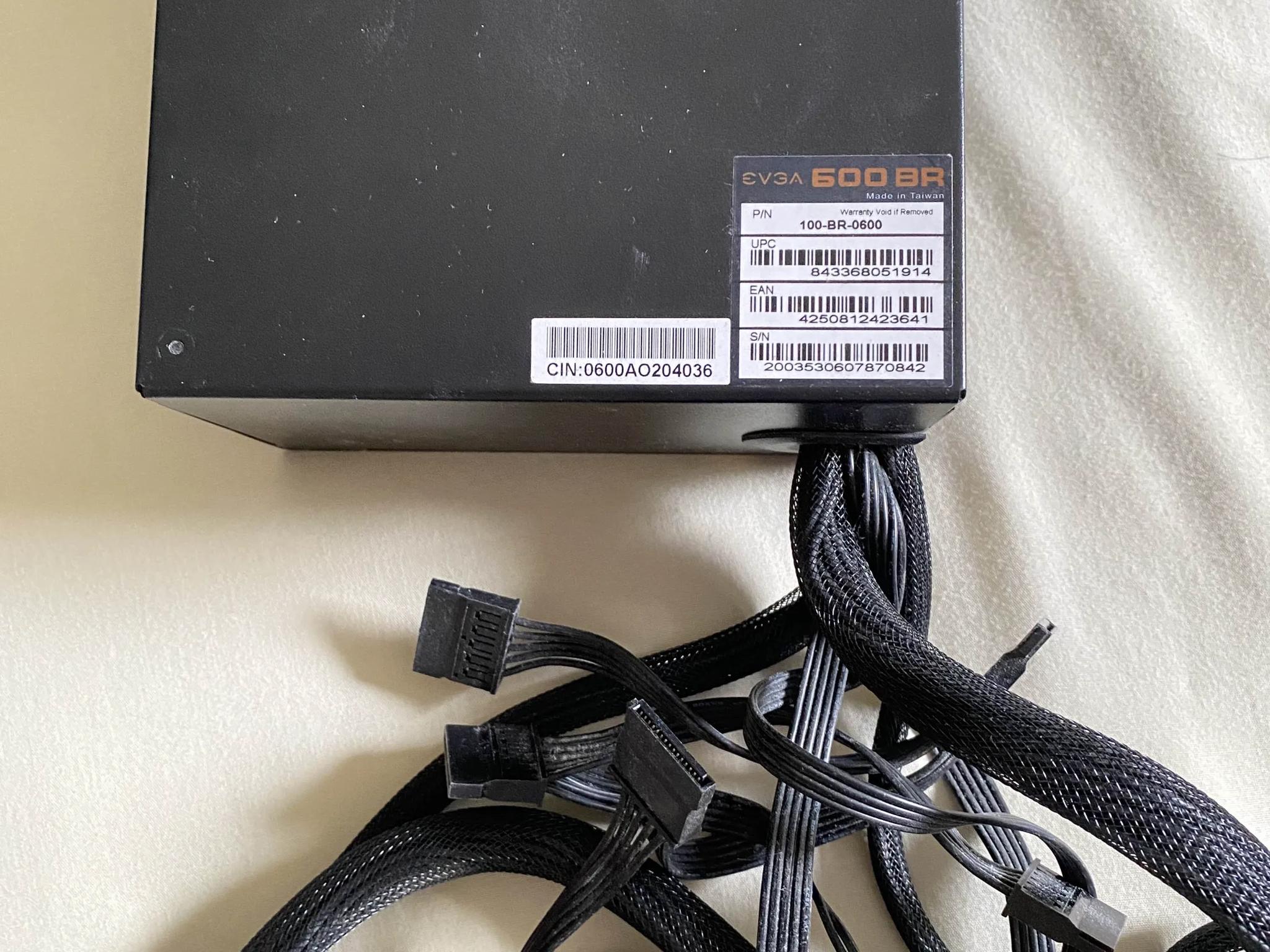 EVGA 600 BR, 80+ BRONZE 600W PSU