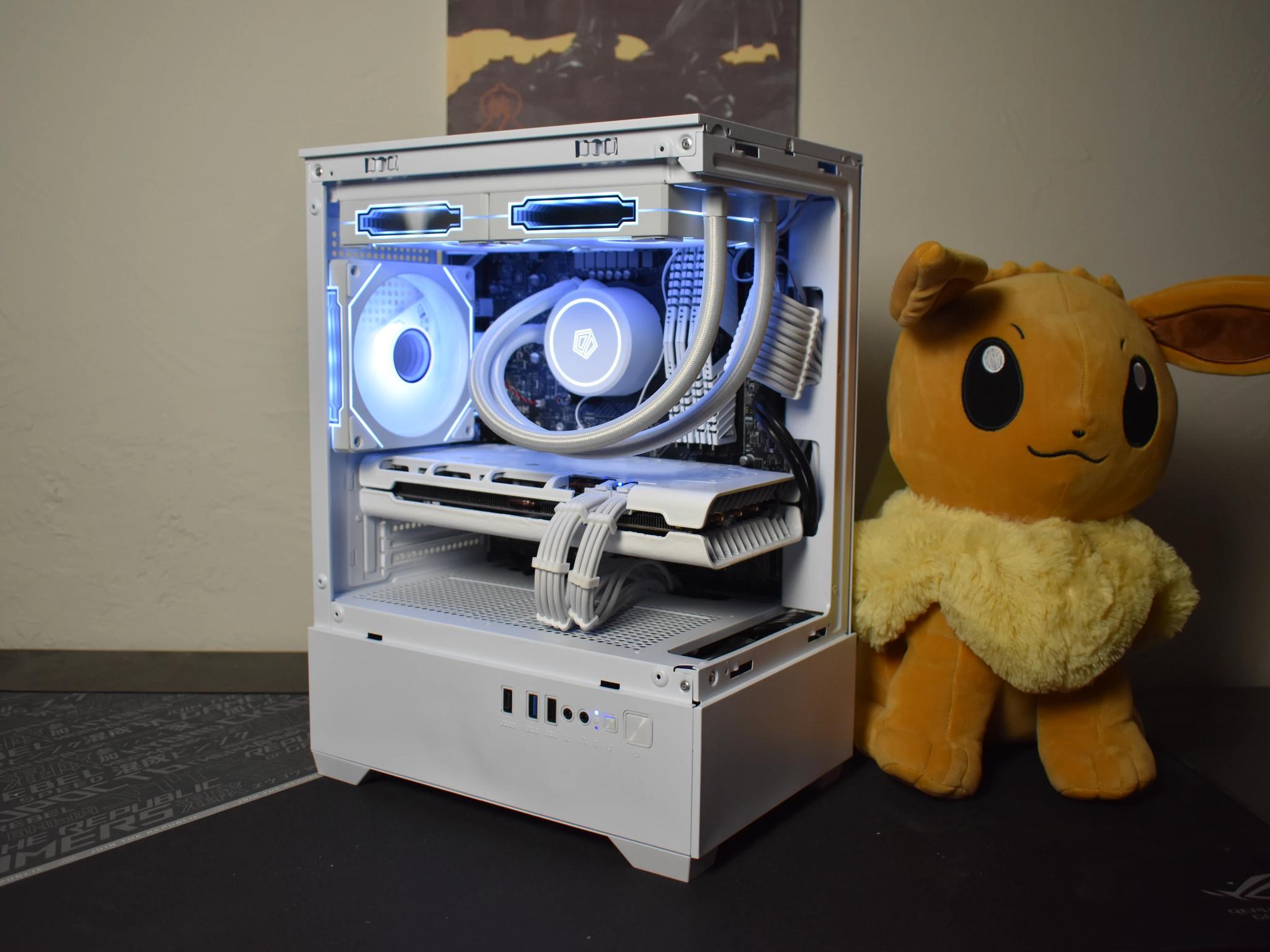 All-White Gaming PC | 13th Gen Intel | RX 5700 | 16GB RAM | AIO | ARGB | WiFi