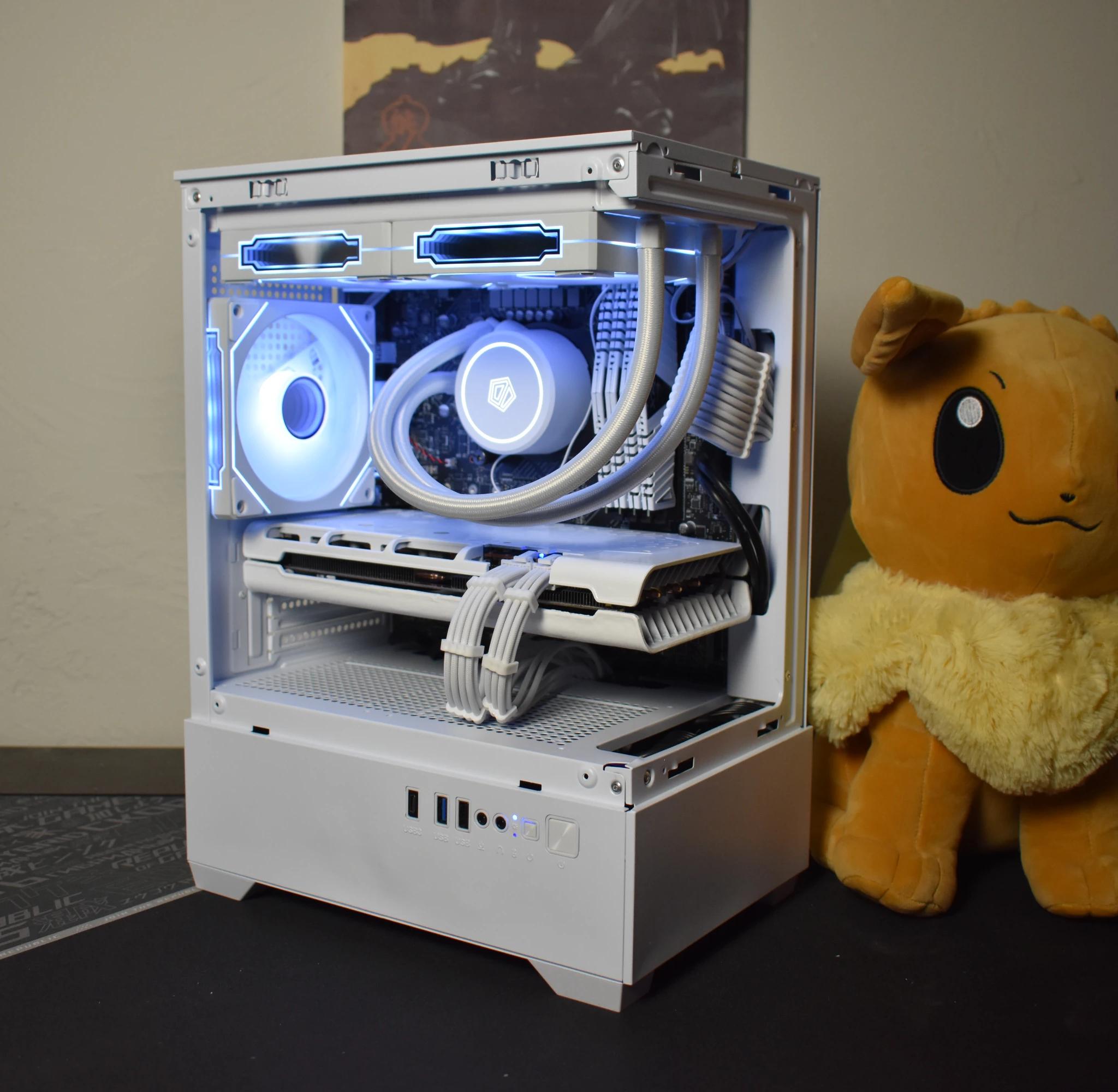 All-White Gaming PC | 13th Gen Intel | RX 5700 | 16GB RAM | AIO | ARGB | WiFi