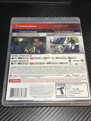 Batman Arkham Asylum and Arkham City (Playstation 3 PS3) Complete (ED)