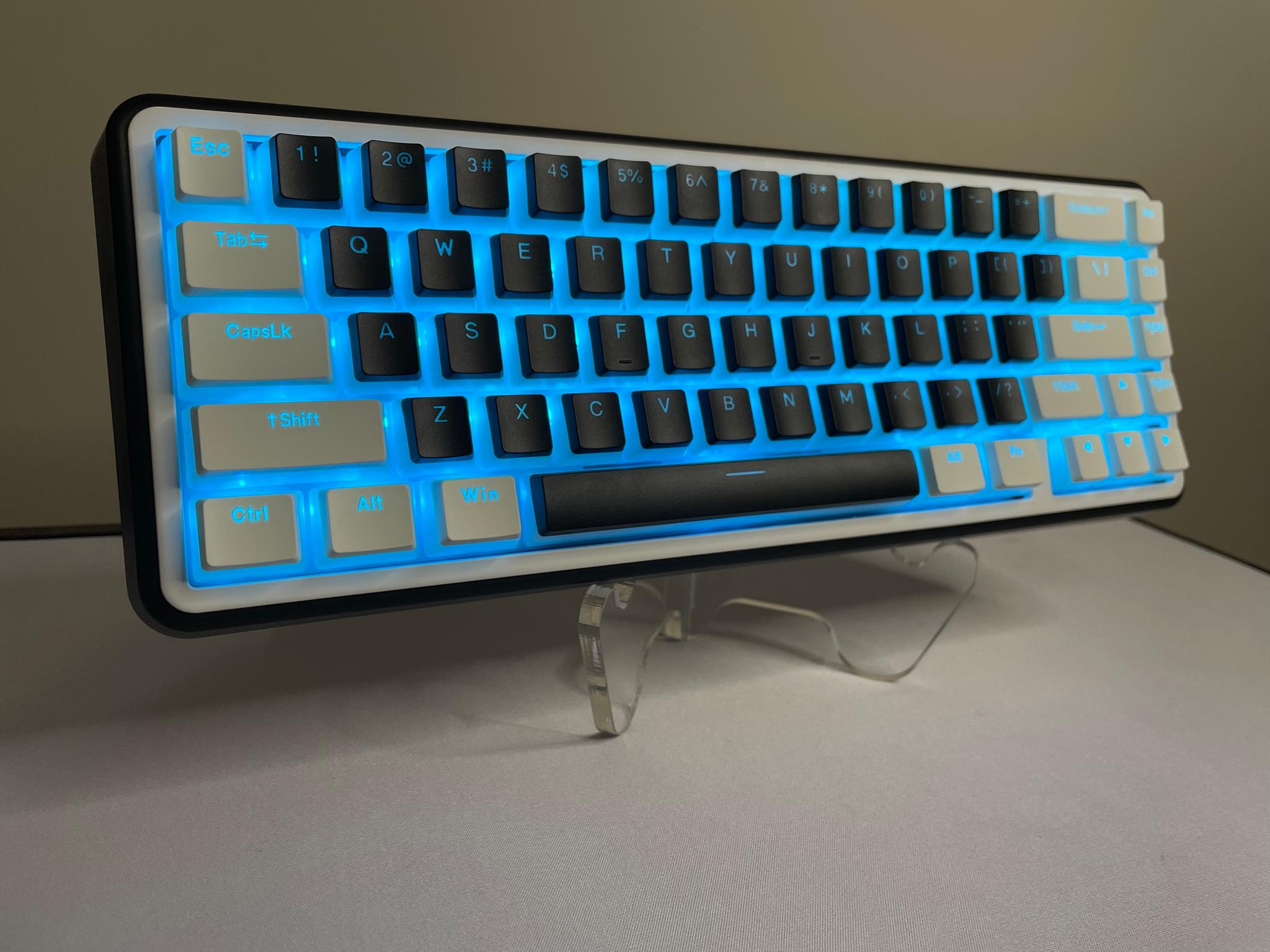 WK60 Mechanical Gaming Keyboard Wireless - Pudding Keycaps with Thocky Switches