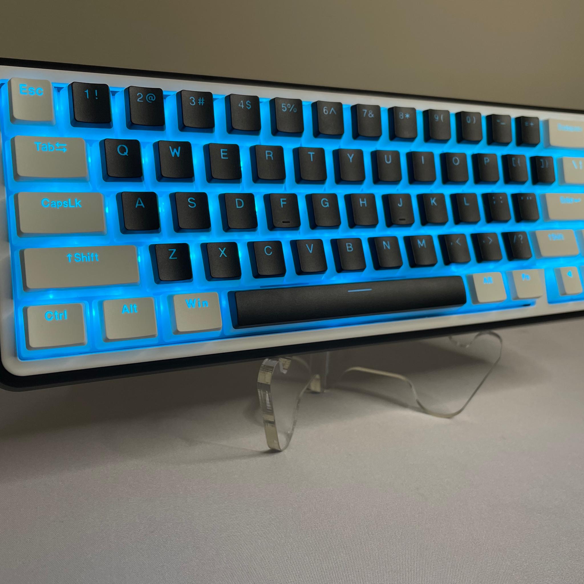WK60 Mechanical Gaming Keyboard Wireless - Pudding Keycaps with Thocky Switches