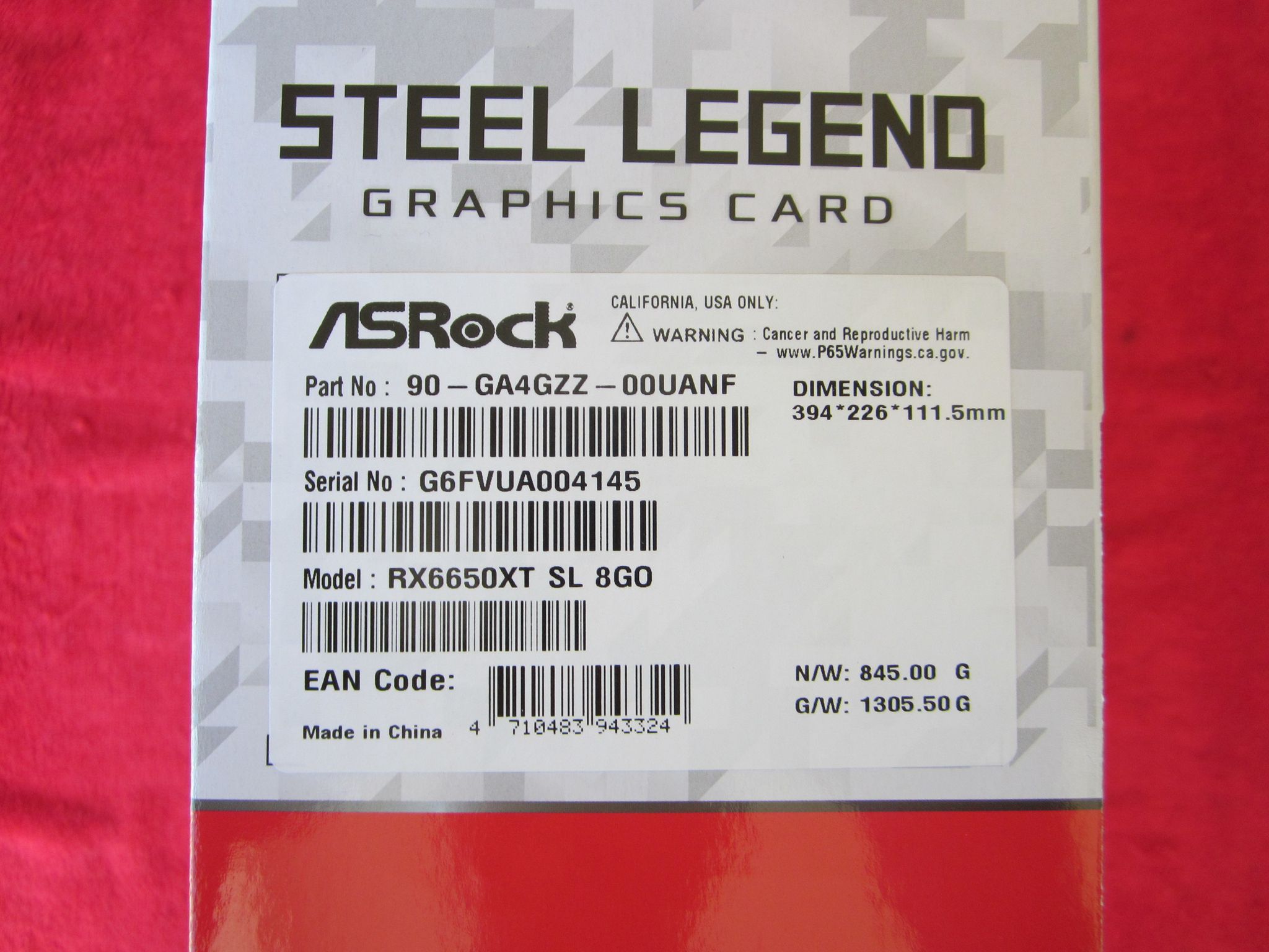 NEW! ASRock AMD Radeon RX 6650 XT GDDR6 8GB Steel Legend White Gaming Graphics Card