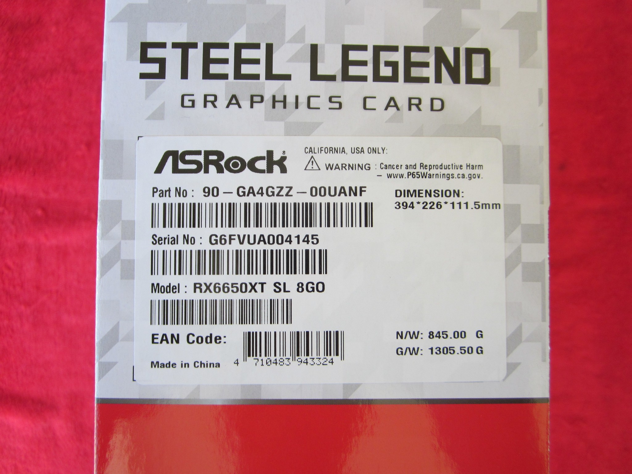 NEW! ASRock AMD Radeon RX 6650 XT GDDR6 8GB Steel Legend White Gaming Graphics Card