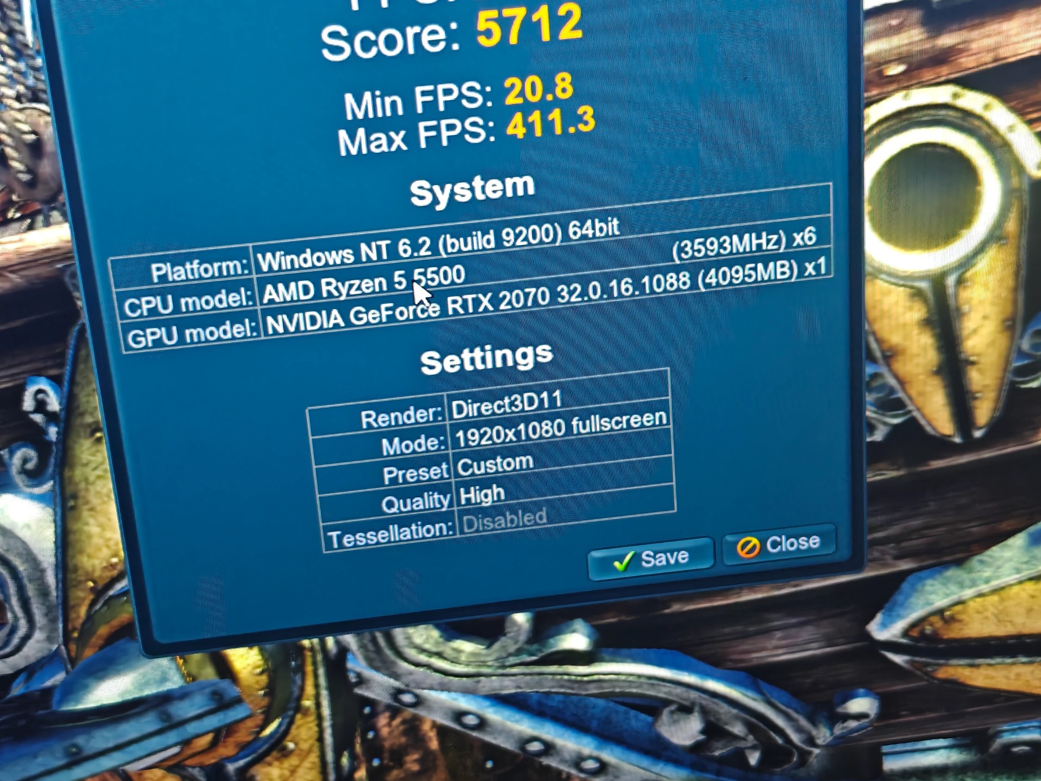 GAMING PC|AMD RYZEN 5 5500|ZOTAC GAMING RTX 2070|16GB DDR4 3200|512GB NVME SSD|WINDOWS 11 PRO ACTIVE