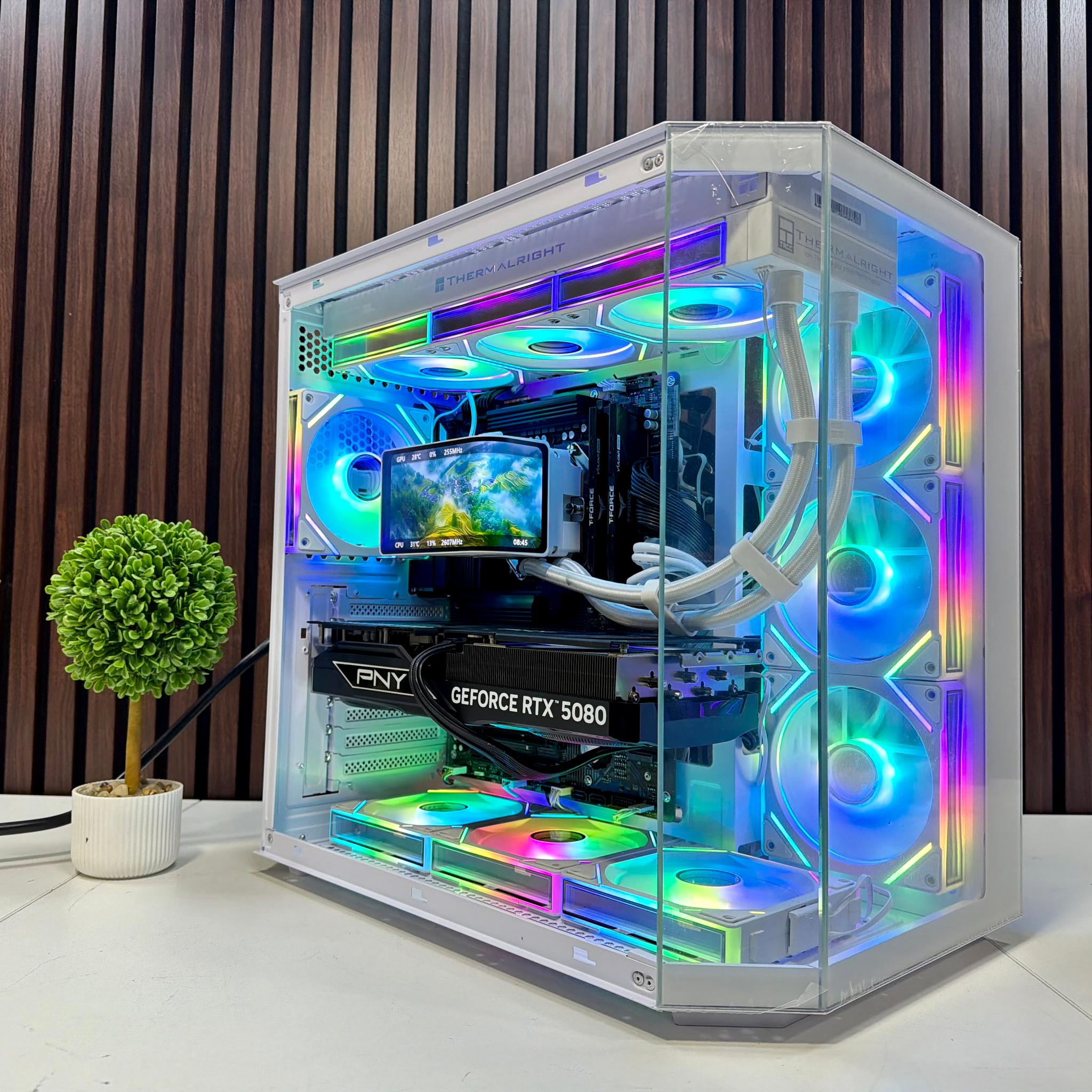 RTX 5080 | Ryzen 9800X3D | 64GB DDR5 | 2TB M.2 | 1000 Watt Gold PSU | LCD AIO