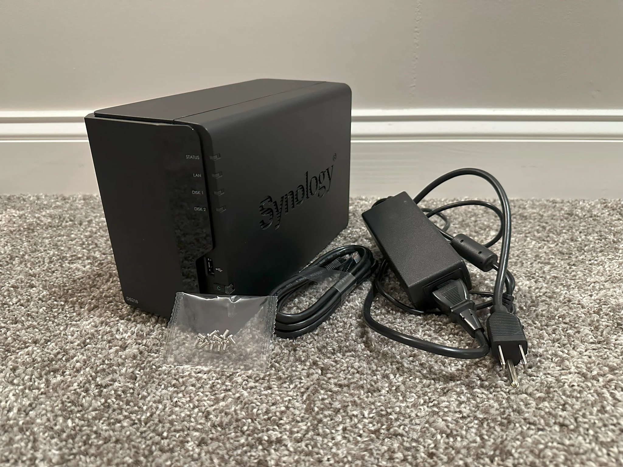 Synology 2 Bay (DS218) DiskStation 12TB (2x6TB)