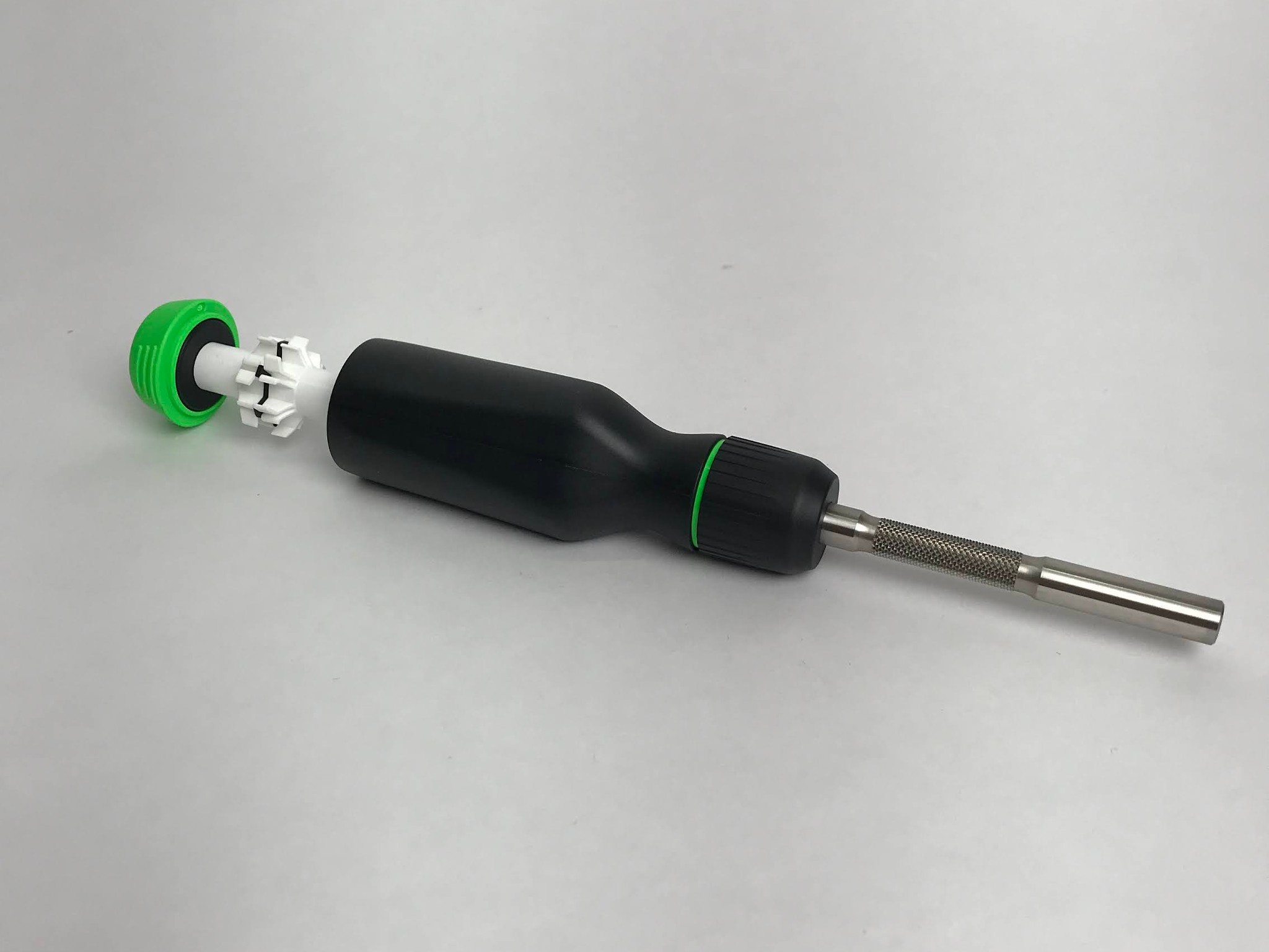 LTT Screwdriver With Bits - Black W/ Green Accents - No Box. Linus Tech Tips