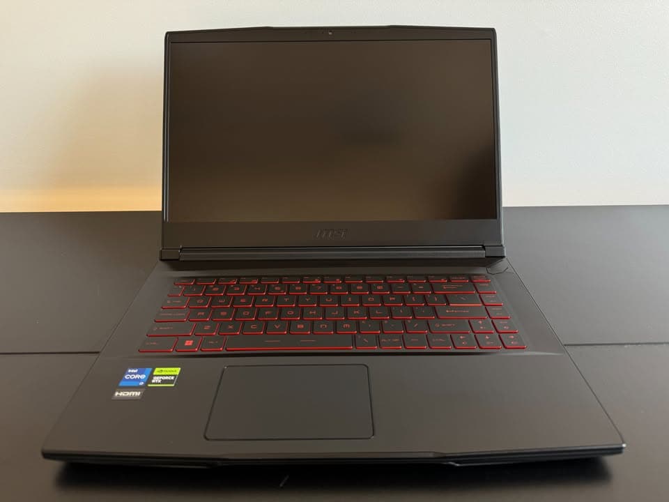 MSI Thin GF63 15.6" 144Hz Laptop - Intel i7-12650H - 16GB RAM - 512GB SSD - RTX 4050 - Windows 11