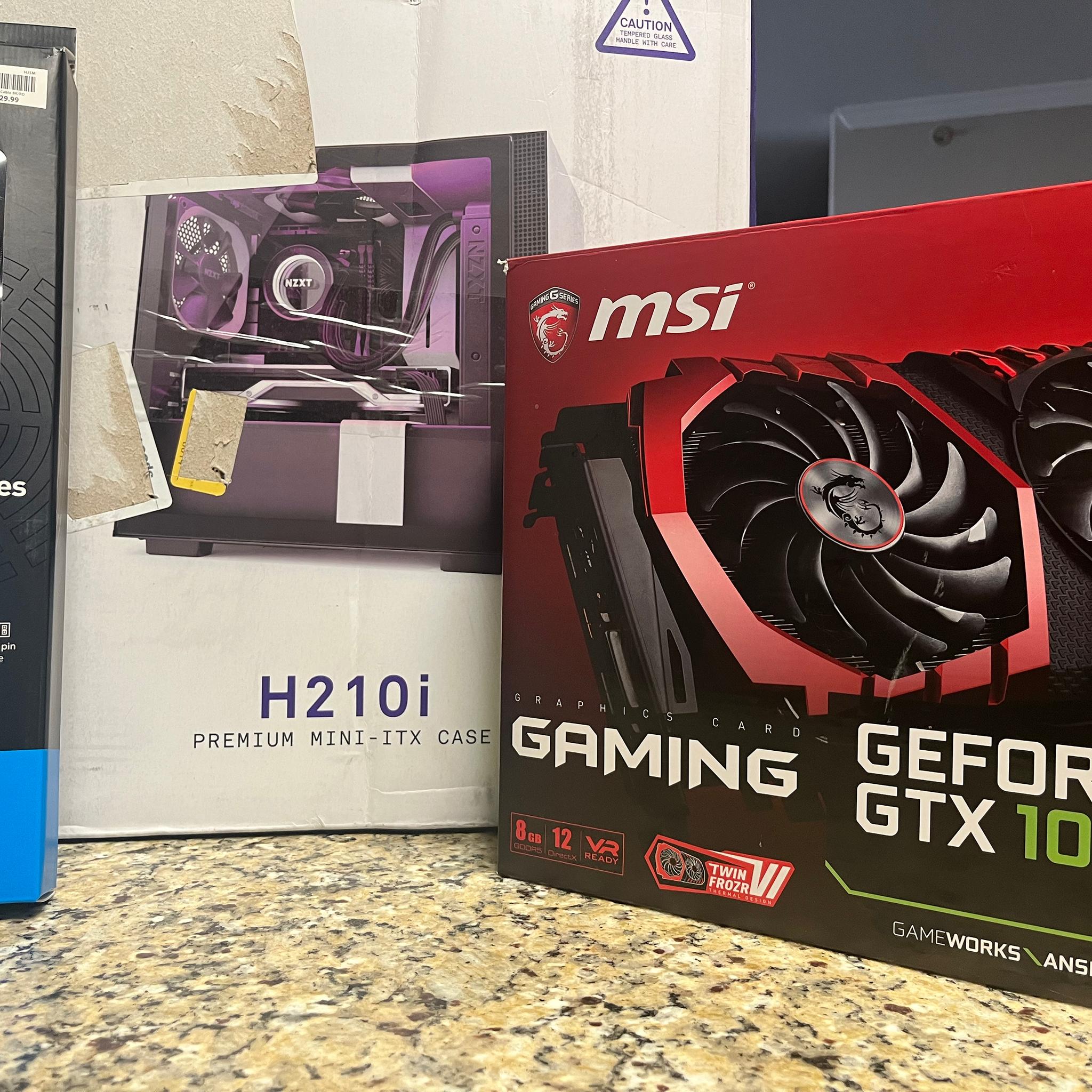 MSI GTX 1070 Gaming + NZXT H210i ITX case