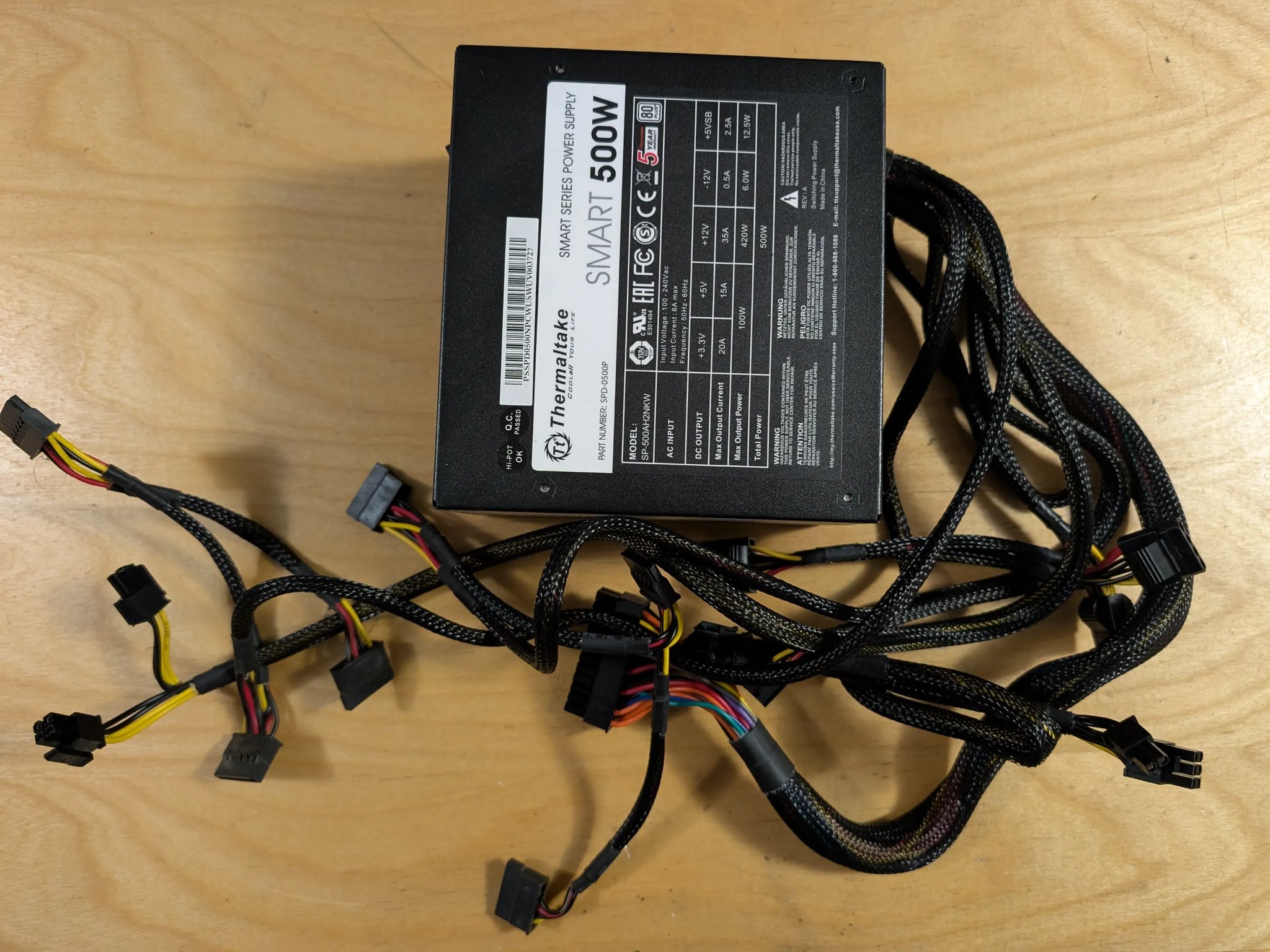 Thermaltake Smart 500w 80 plus