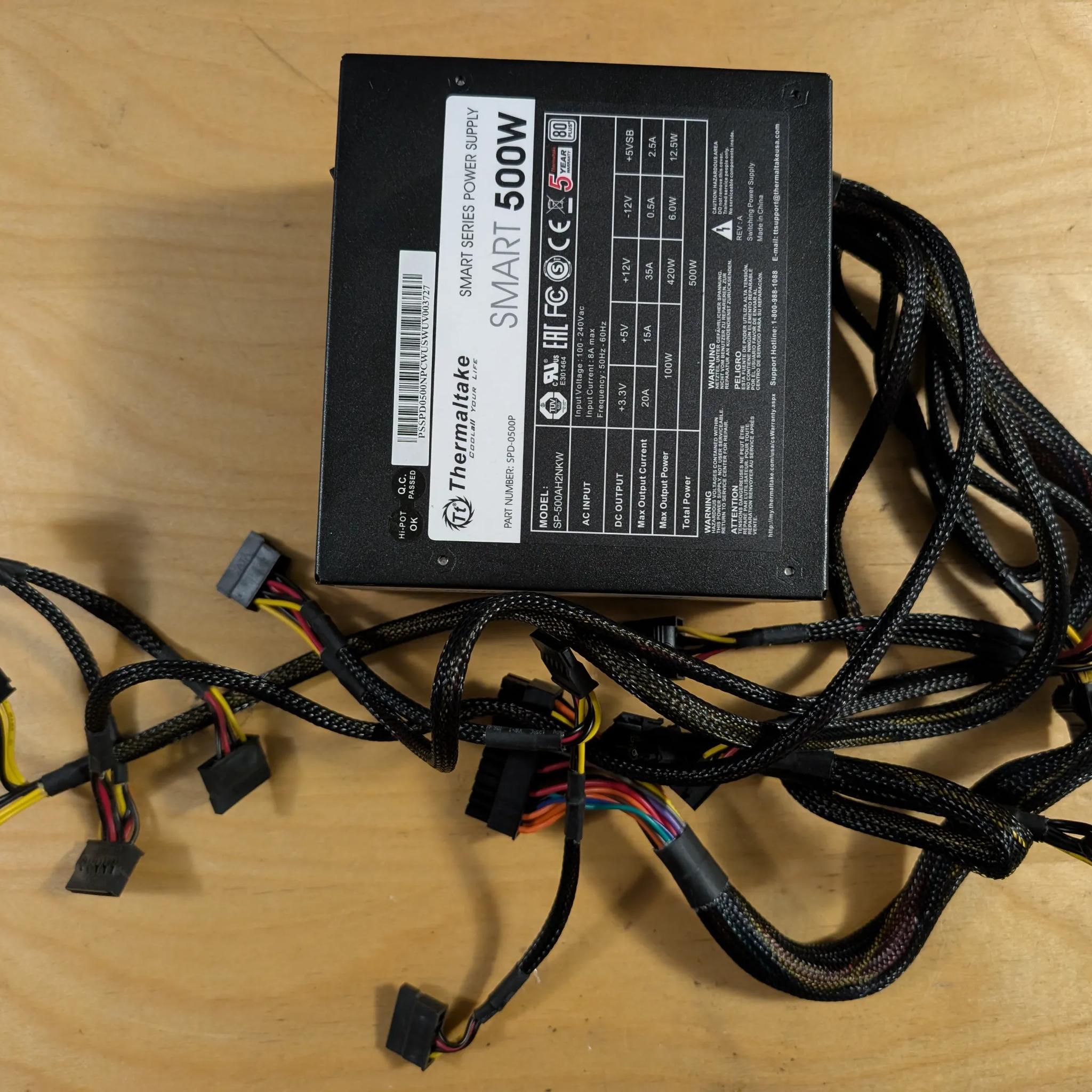 Thermaltake Smart 500w 80 plus