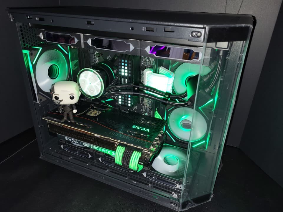 👾🧠 LOCUTUS-POWERED BORG NODE | RTX 3080 FTW3 × 32GB DDR4 × LCD Pod 🧠👾 One Cube.