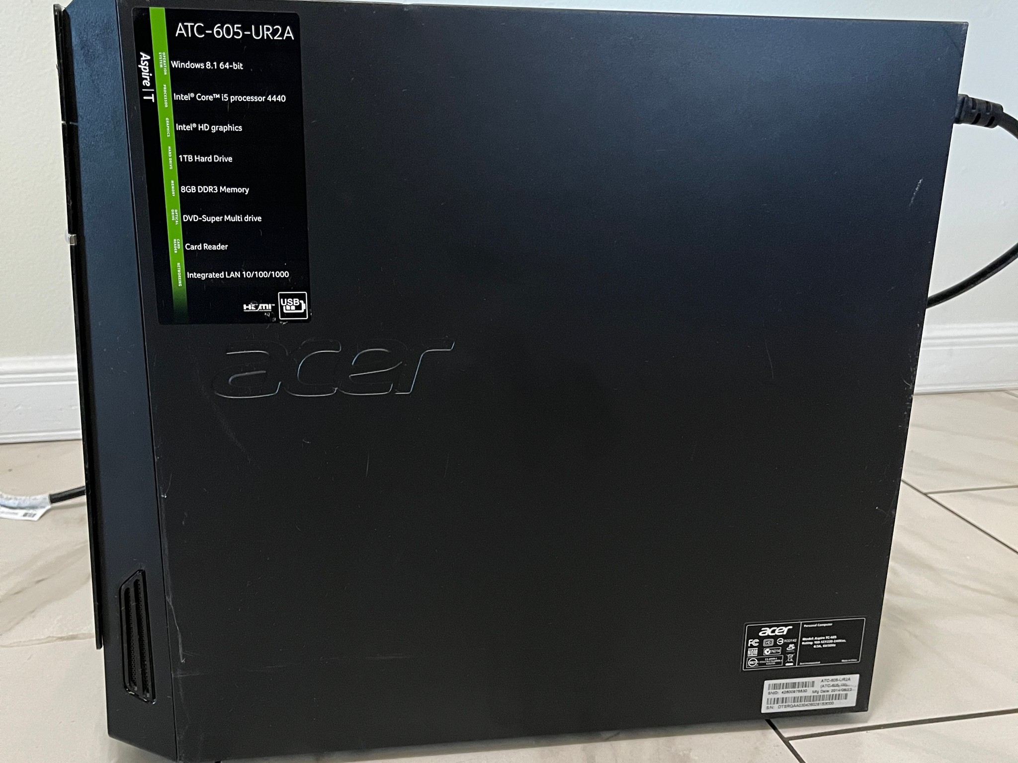 NVIDIA RTX 2070, Intel Core i3-12100, 16GB RAM, 512GB M.2 SSD - Sleeper Gaming PC w/ Wi-Fi & BT