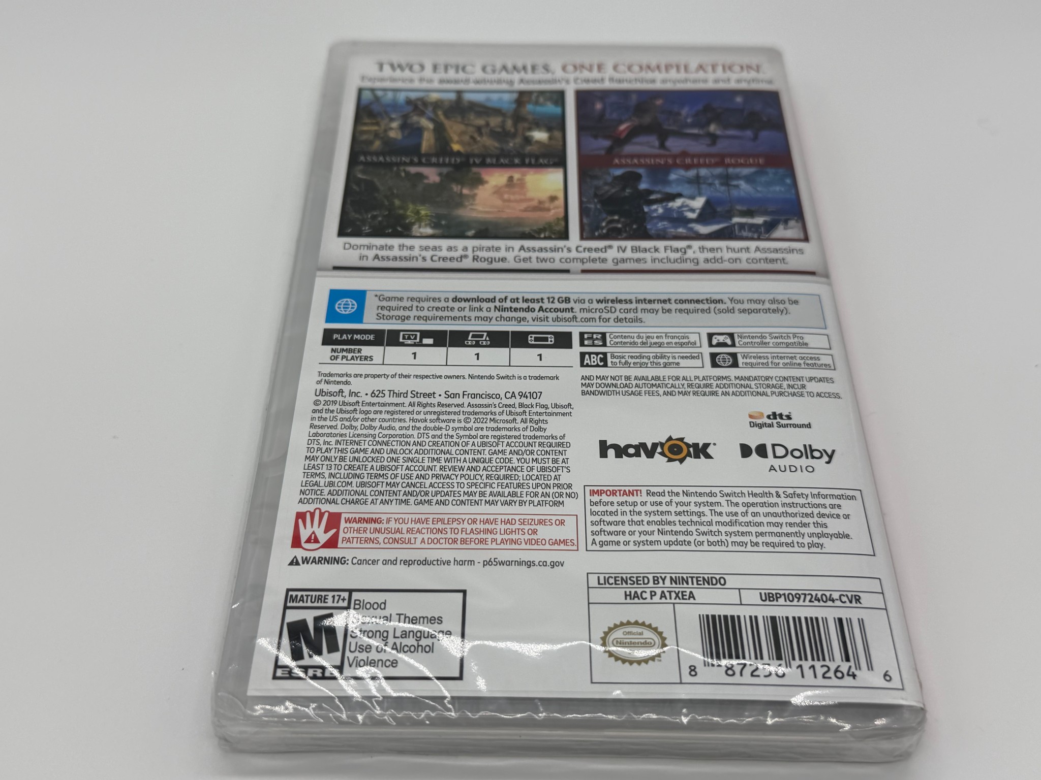 Assassin's Creed The Rebel Collection Nintendo Switch Game