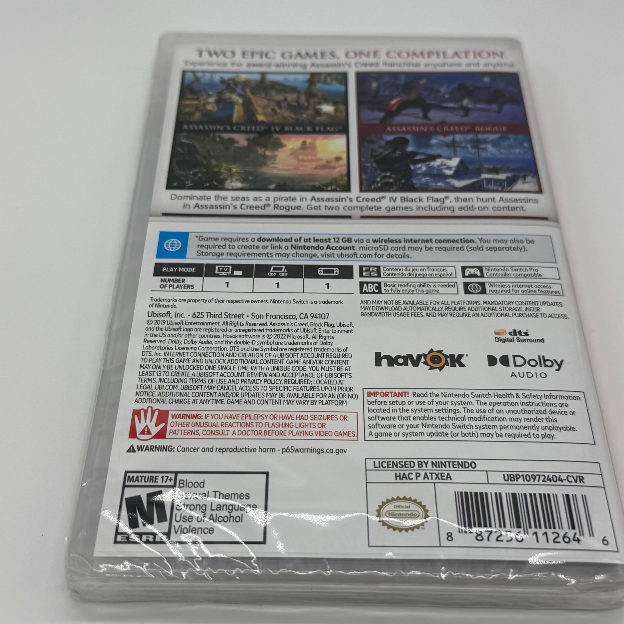 Assassin's Creed The Rebel Collection Nintendo Switch Game