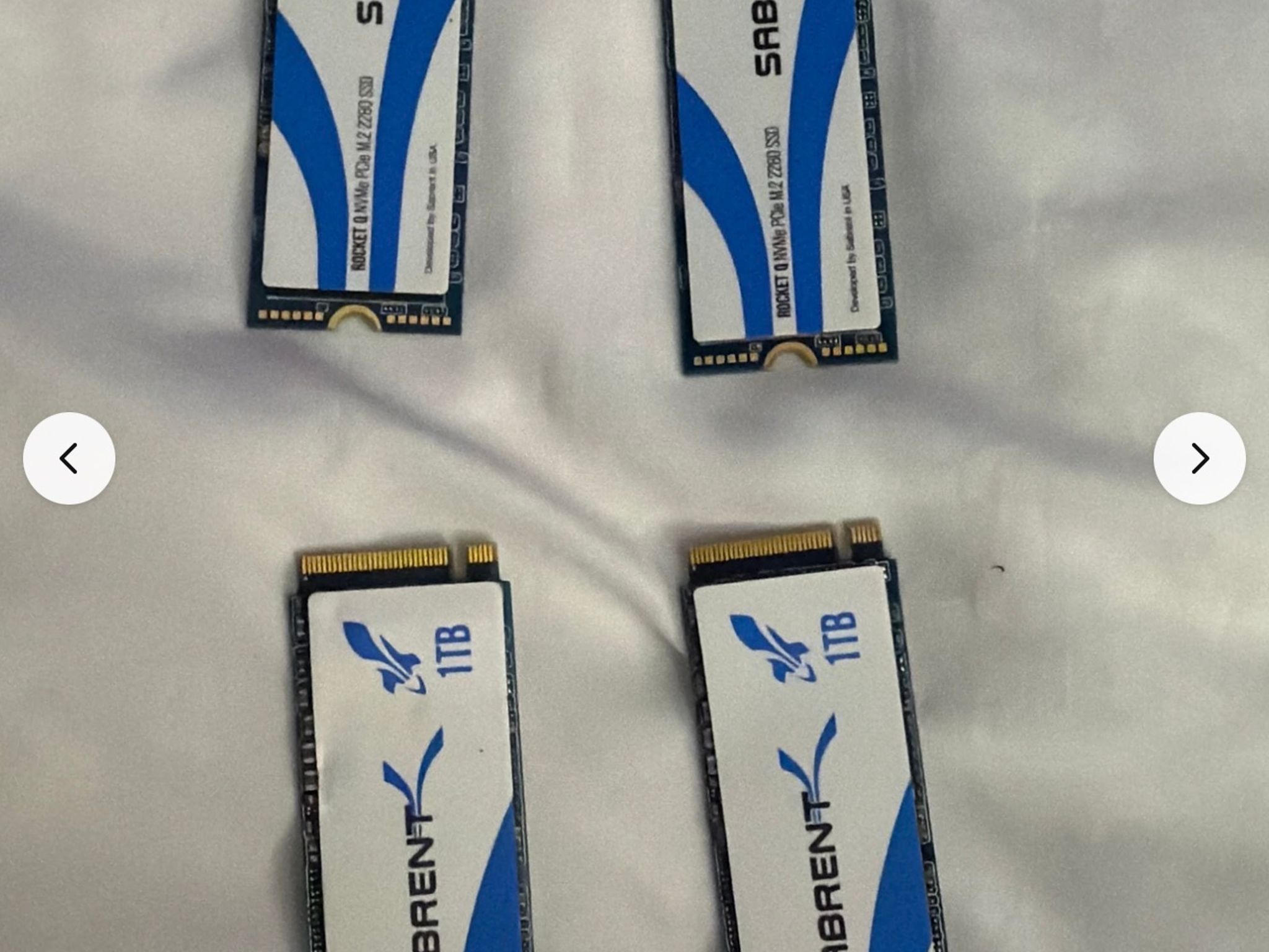 2xSabrent Rocket Q 1TB NVMe M.2 SSD Used