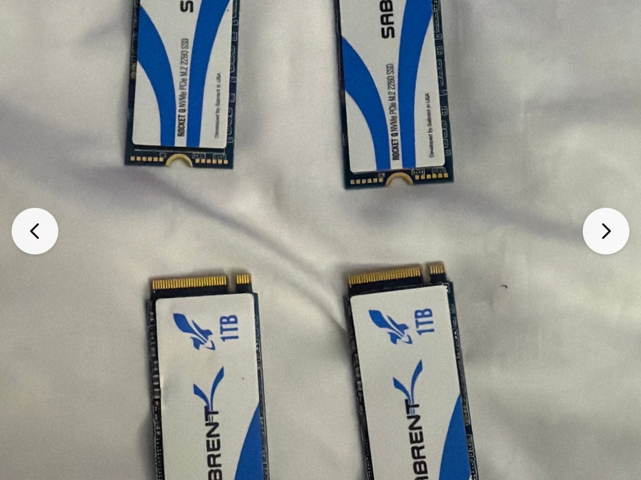 2xSabrent Rocket Q 1TB NVMe M.2 SSD Used