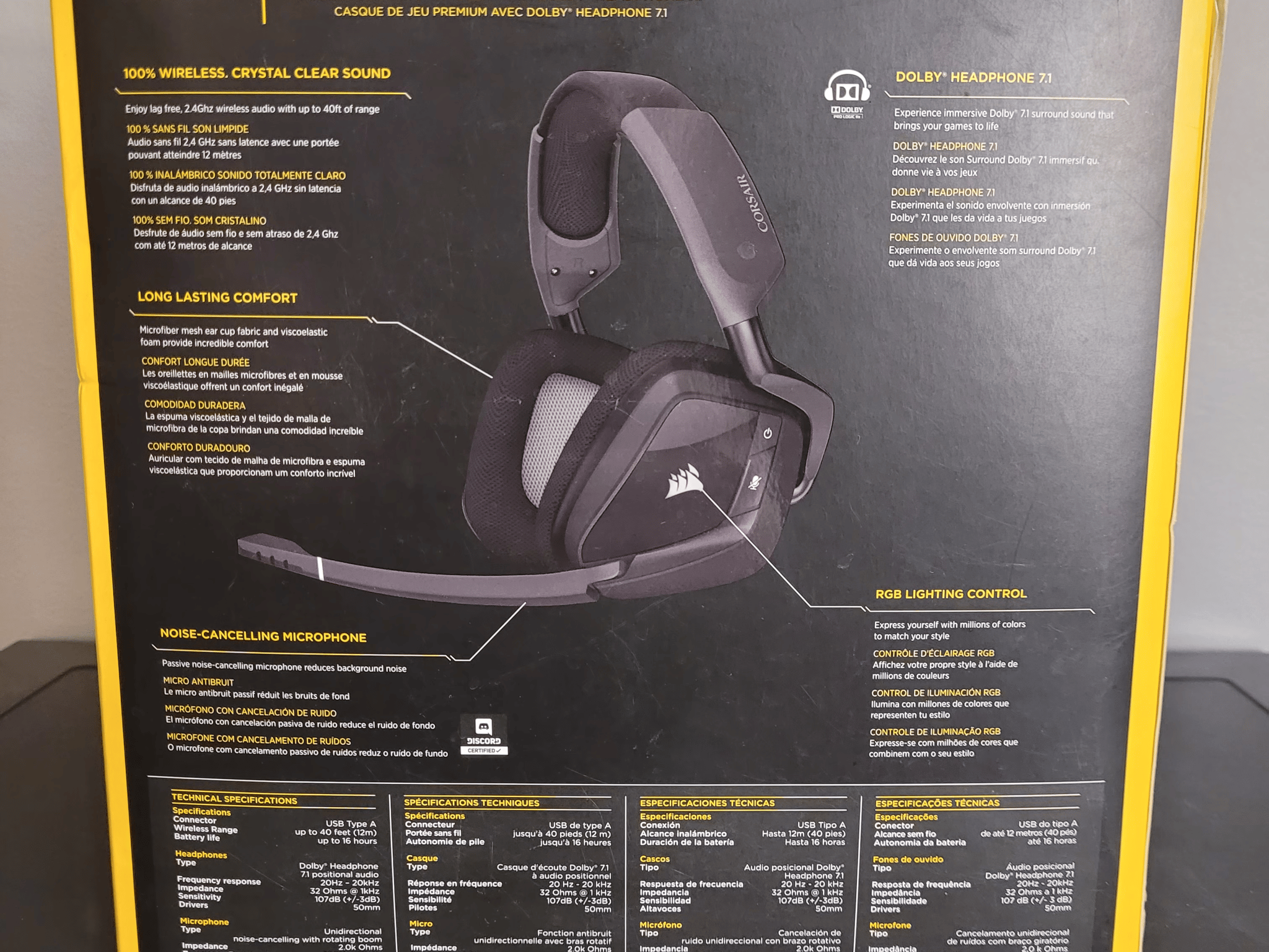 Corsair Void Pro RGB Wireless Gaming Headset
