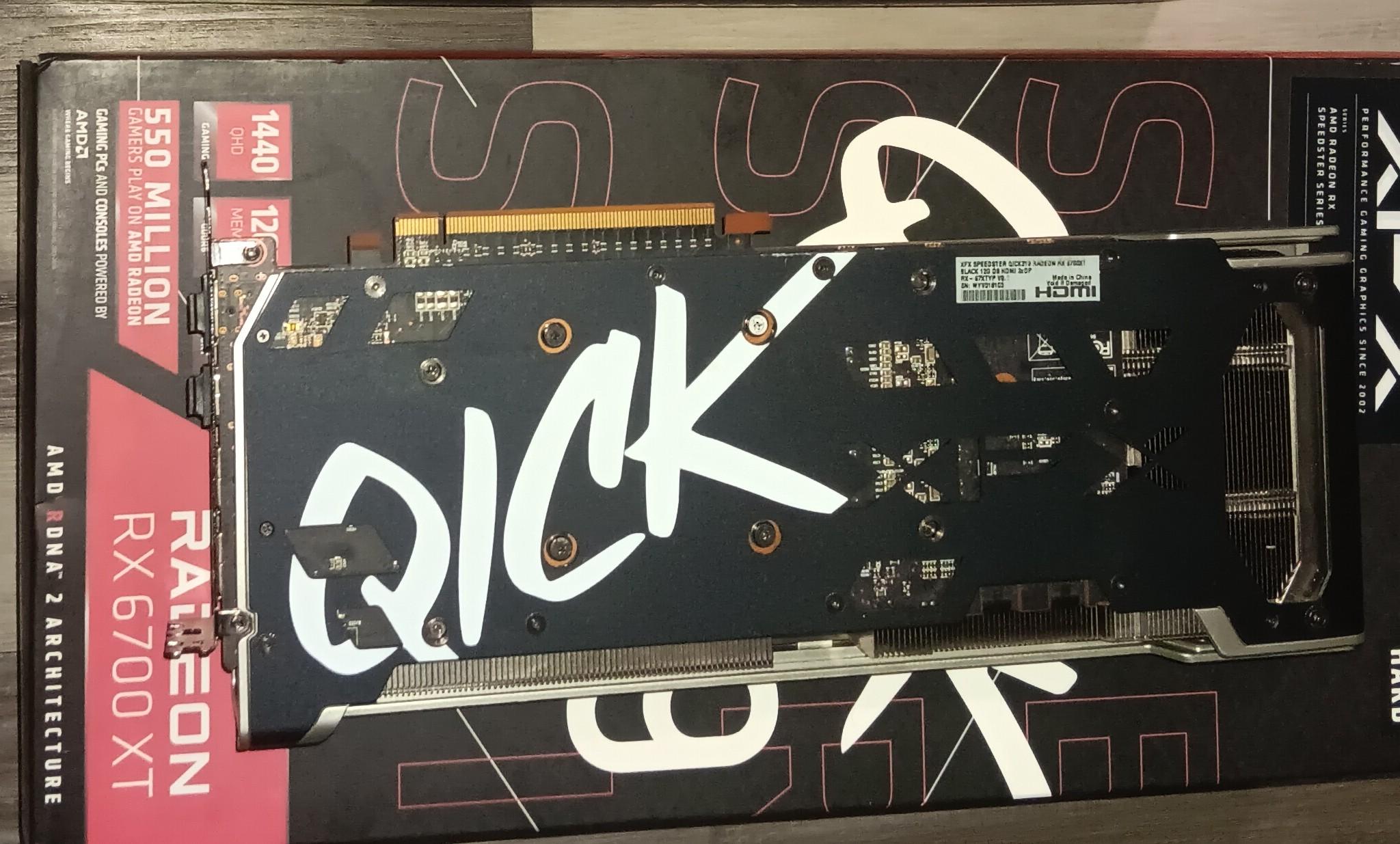 *OPEN BOX NEW* XFX RX 6700XT QICK 319 Black Edition 12GB GDDR6 1440P BEAST