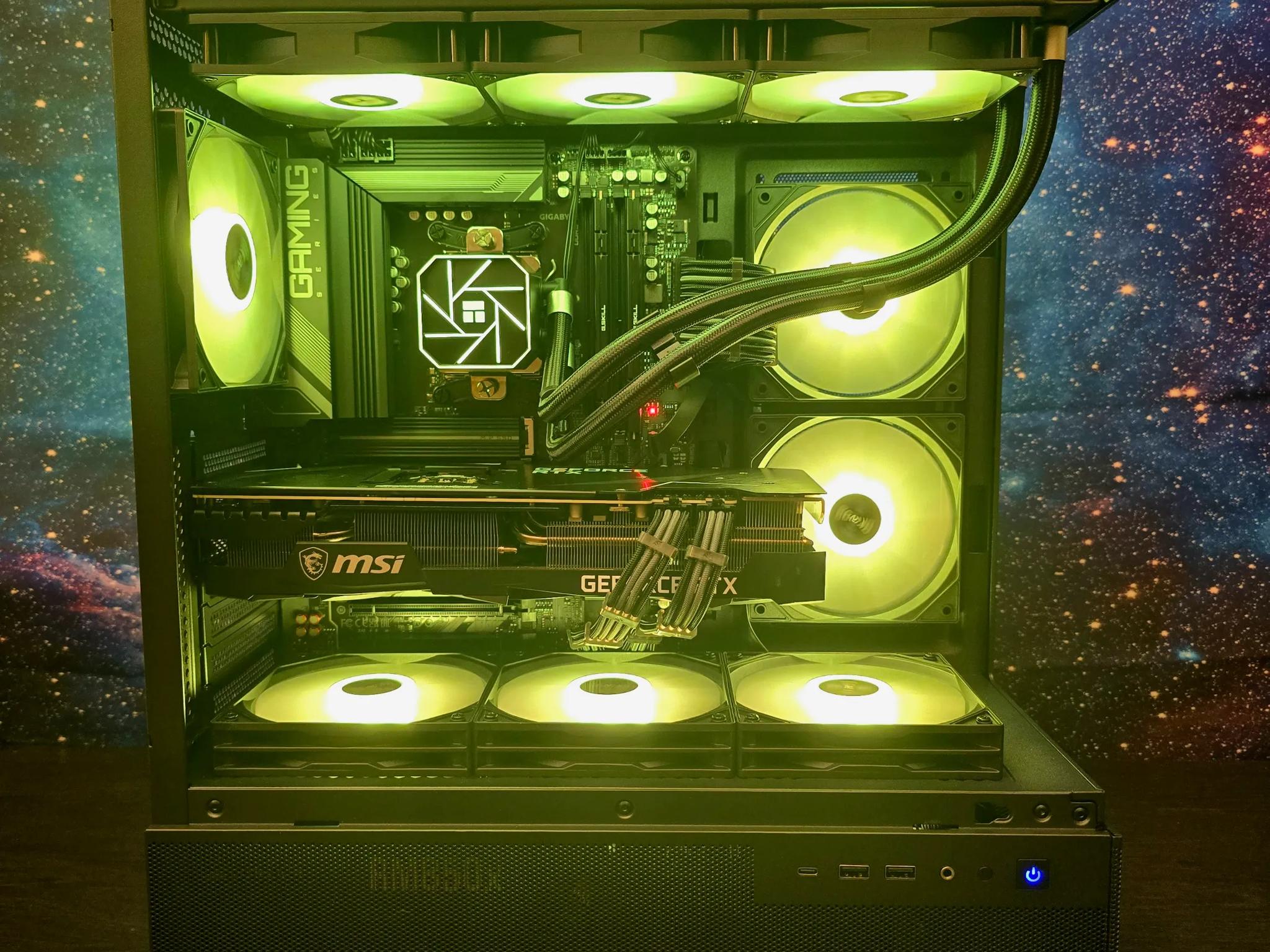 🟡⚫1440P CUSTOM AM5 PC | RTX 3080 OC | RYZEN 5 7600X | 6000Mhz 32GB RAM | 1TB M.2 SSD⚫🟡