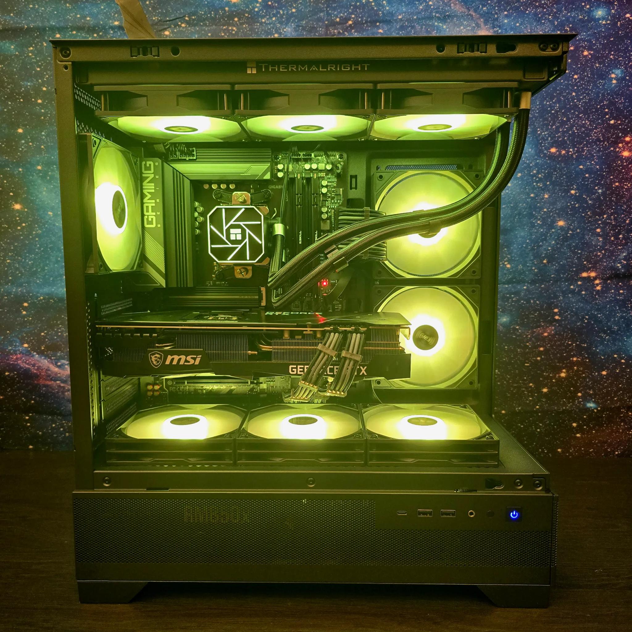 🟡⚫1440P CUSTOM AM5 PC | RTX 3080 OC | RYZEN 5 7600X | 6000Mhz 32GB RAM | 1TB M.2 SSD⚫🟡