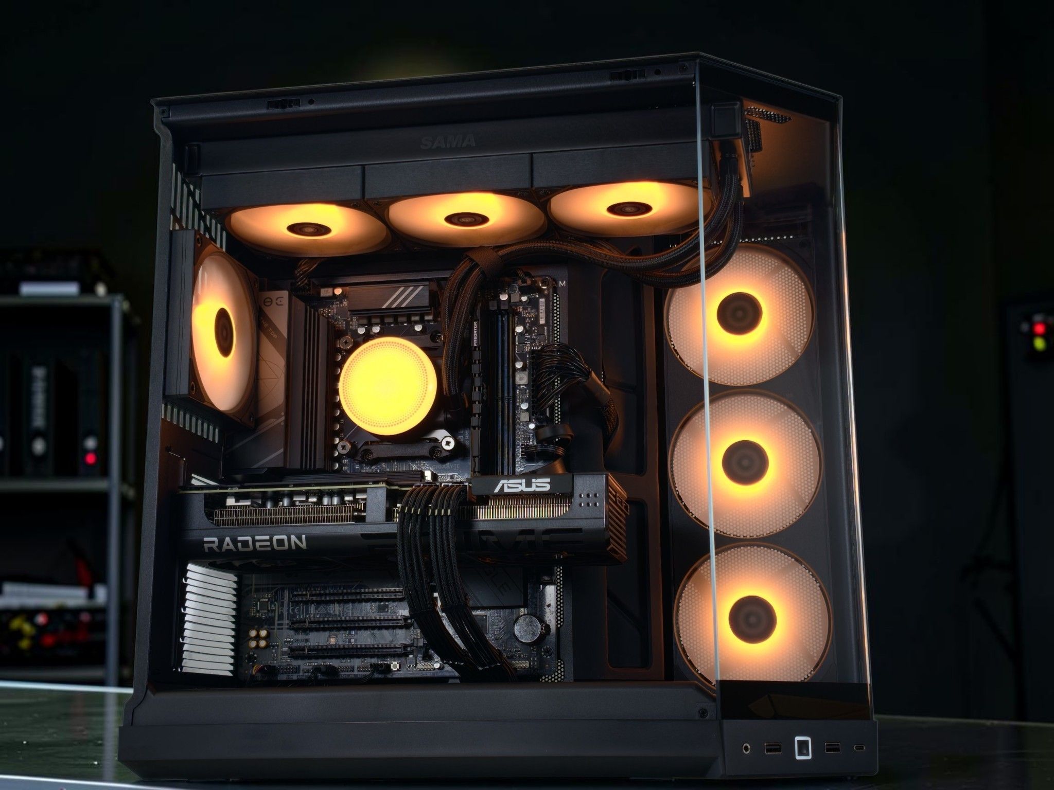 🔥🌋Nether 💥All AMD Gaming PC💥AMD RX 9070 GRE  12GB💥AMD Ryzen 7 8700F💥 16GB DDR5💥 1TB NVME