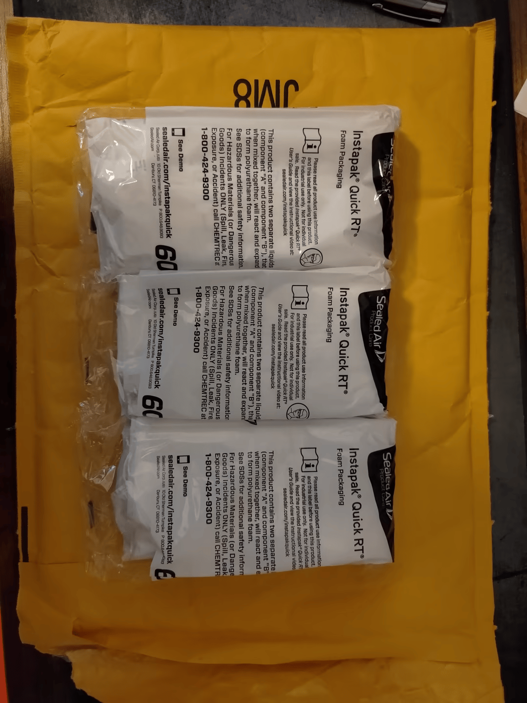 Pack of 3 - Instapak for 8x8x8 box