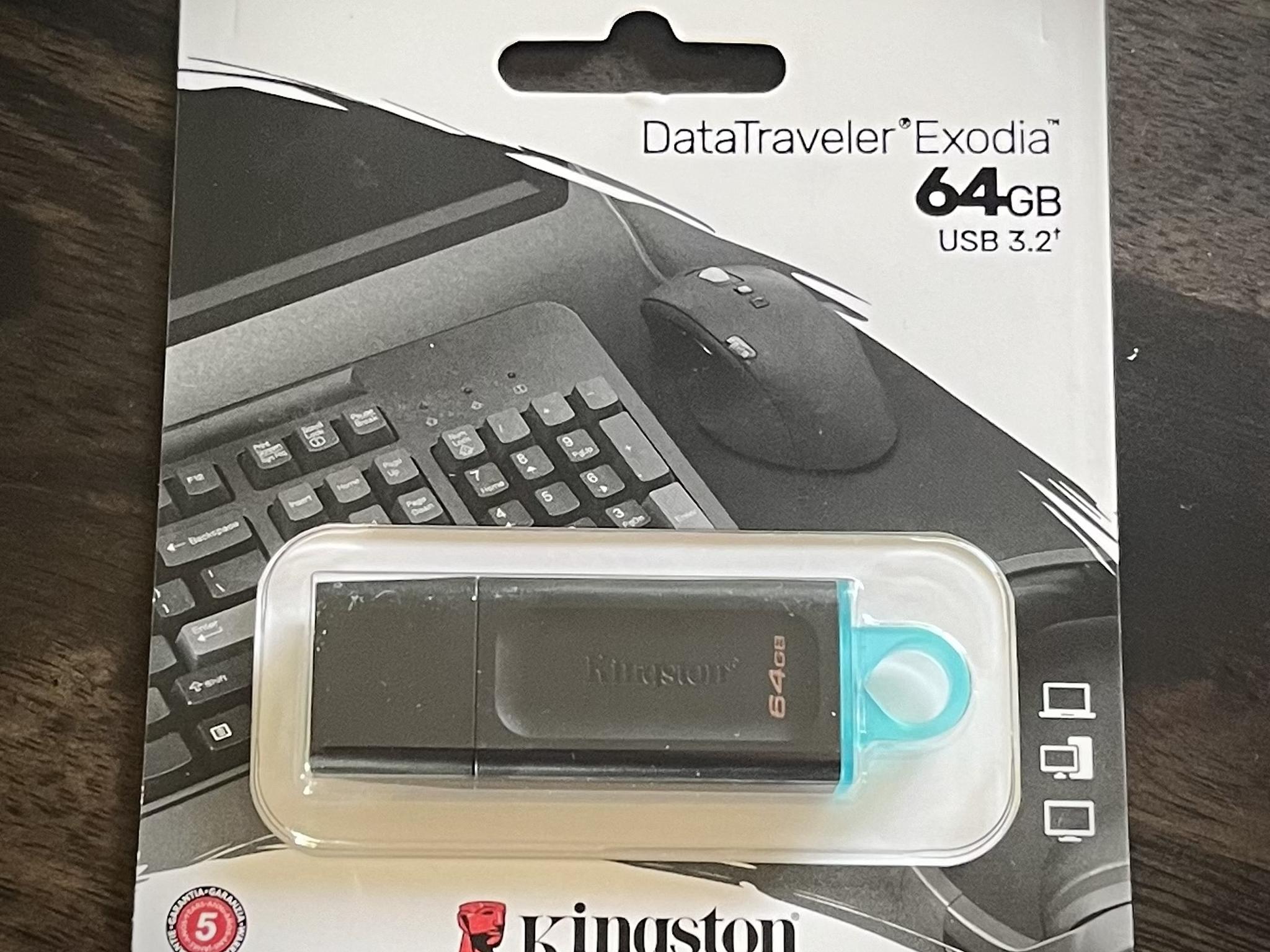 Kingston DataTraveler Exodia 64GB Flash Drive - Black