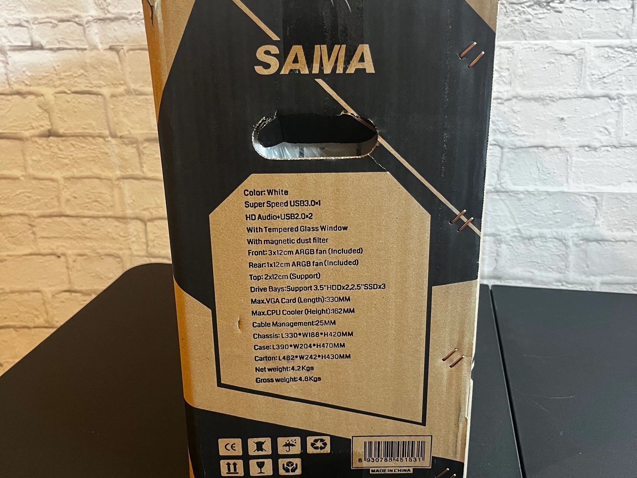 White SAMA-Z4 ATX Mid Tower Case