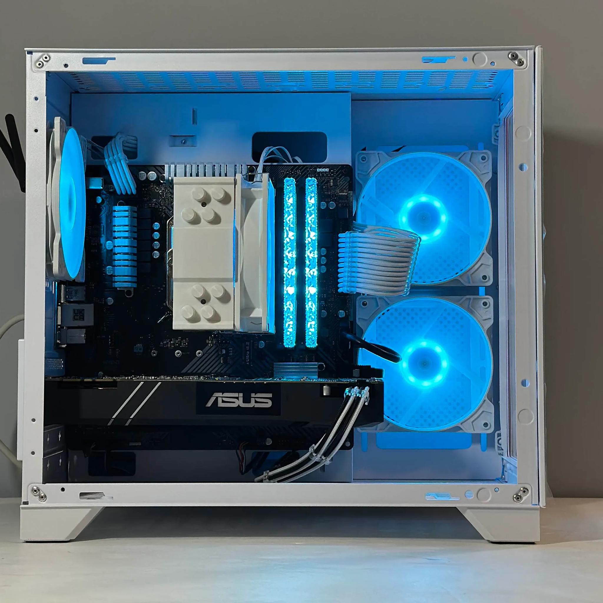 White Gaming PC |AMD Ryzen 5 2600| Nvidia GTX 1080 8GB | 16GB RAM | 480GB SSD | WIFI |