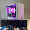 AMD Ryzen 5 5500/ RTX 2060 6GB Custom White RGB Gaming PC Bundle W/Keyboard/Mouse/Headset & Mic
