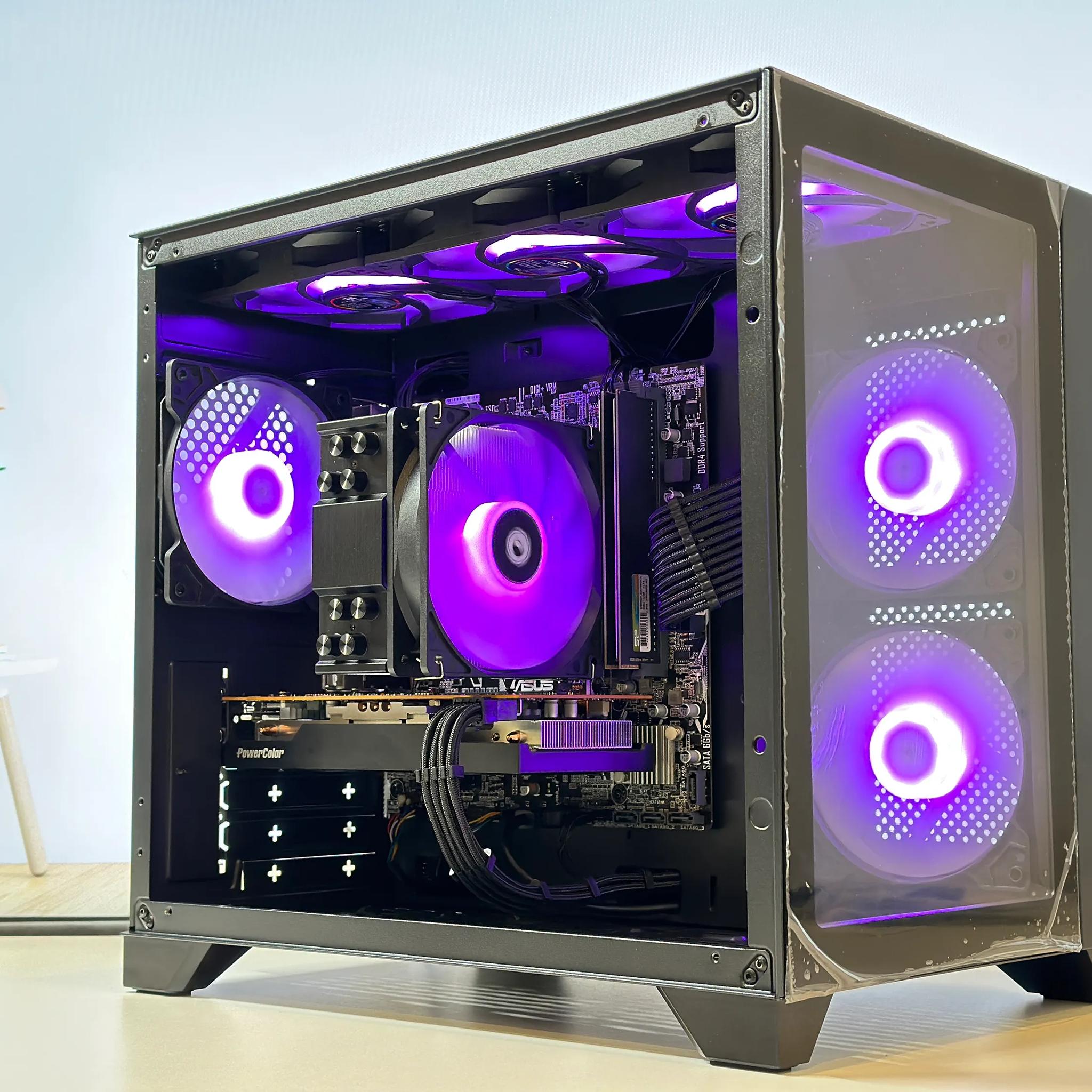 🔥Gaming PC🔥AMD RX 6600 8GB🔖Ryzen 5 5500🔖16GB DDR4🔖1TB SSD NVME
