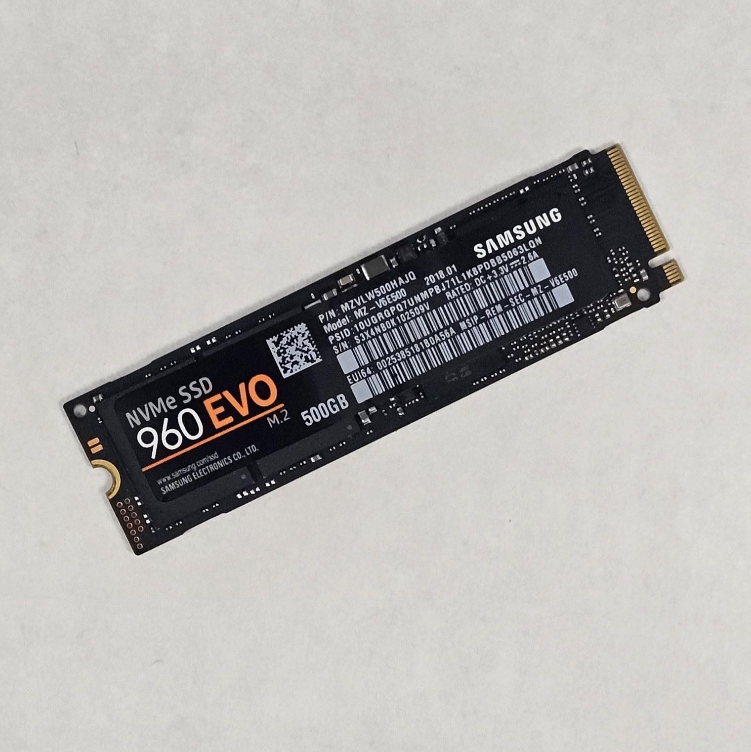 500GB NVMe M.2 SSD Samsung 960 EVO Gen3