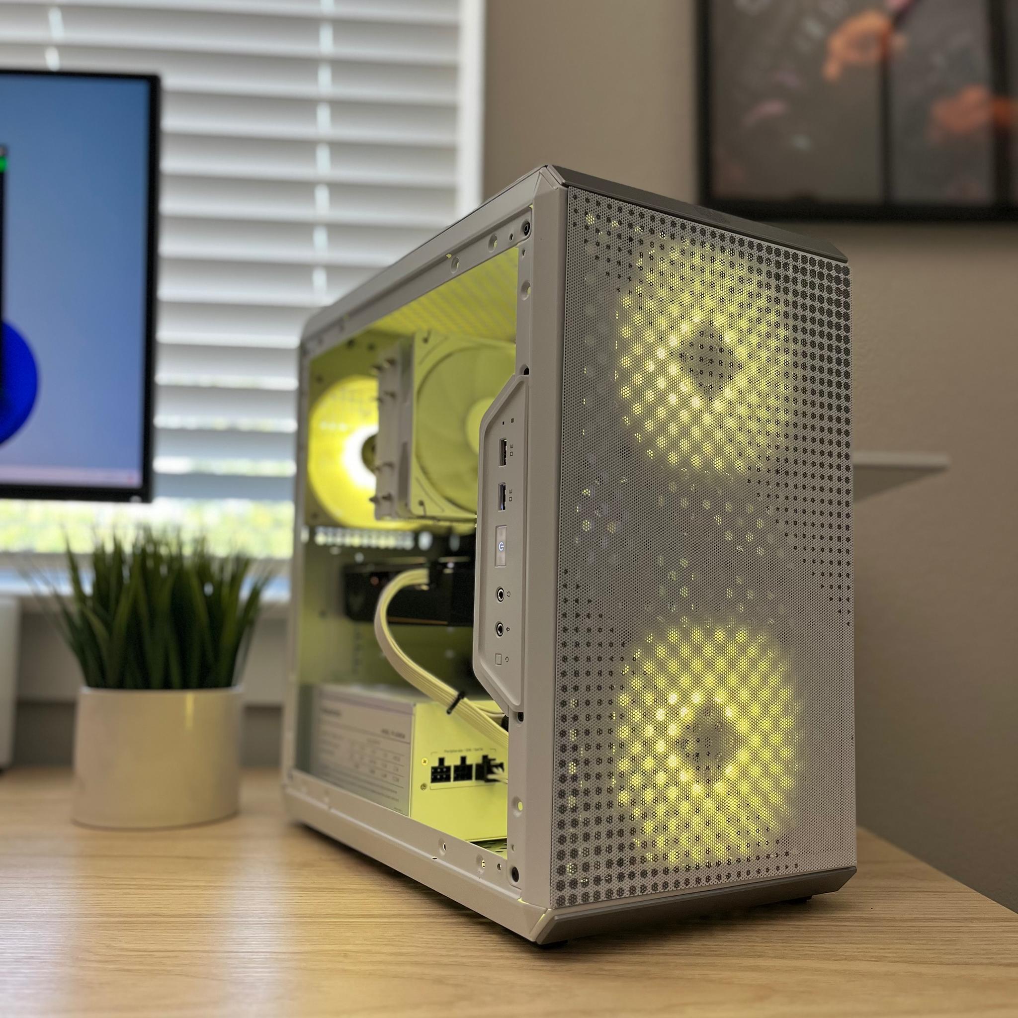 CUSTOM WHITE GAMING PC | RYZEN 5 5500 | GTX 1660 TI | RAM DDR4 16GB | 1T SSD | WIN 11 PRO