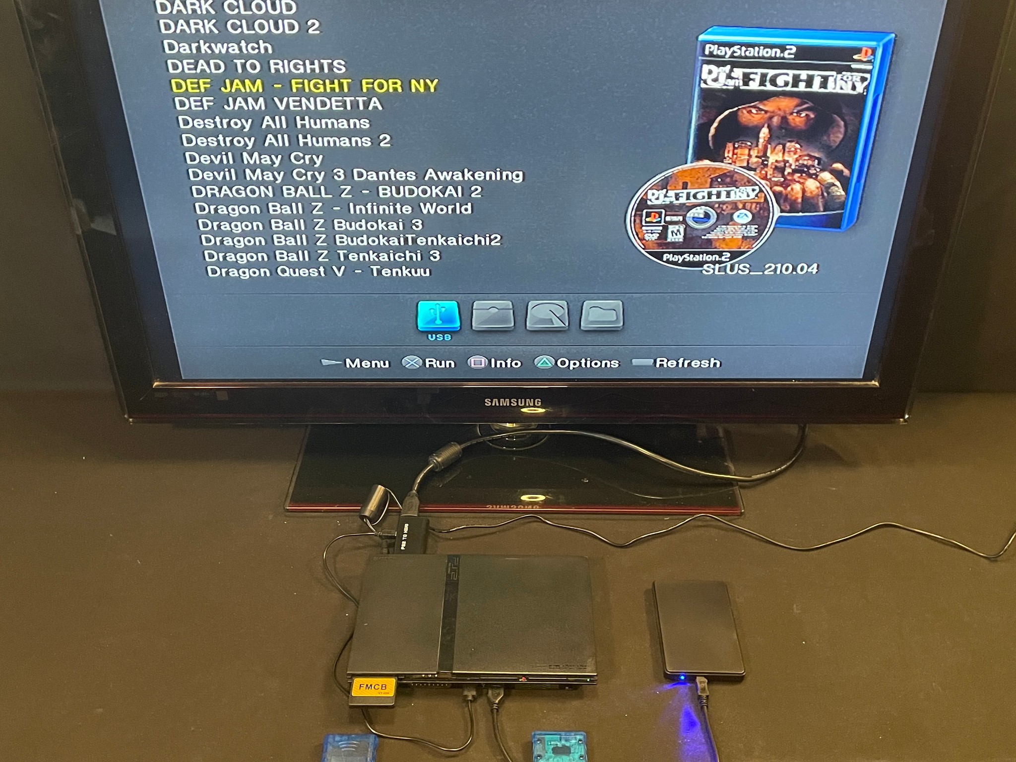 Playstation 2 Ps2 Slim 1tb With Games And Accessories