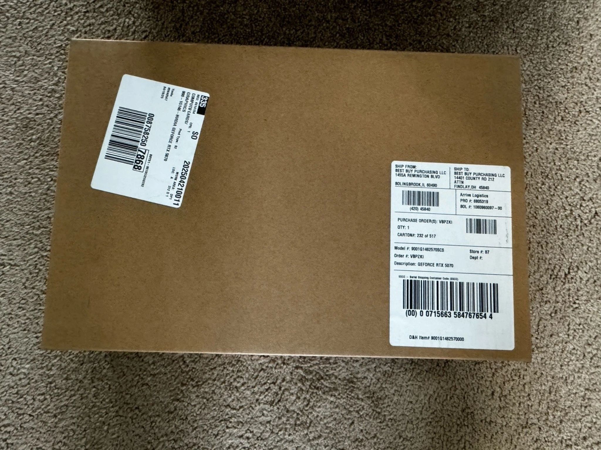NVIDIA GeForce RTX 5070 12GB Founders Edition Graphics Card - BRAND NEW UNOPENED