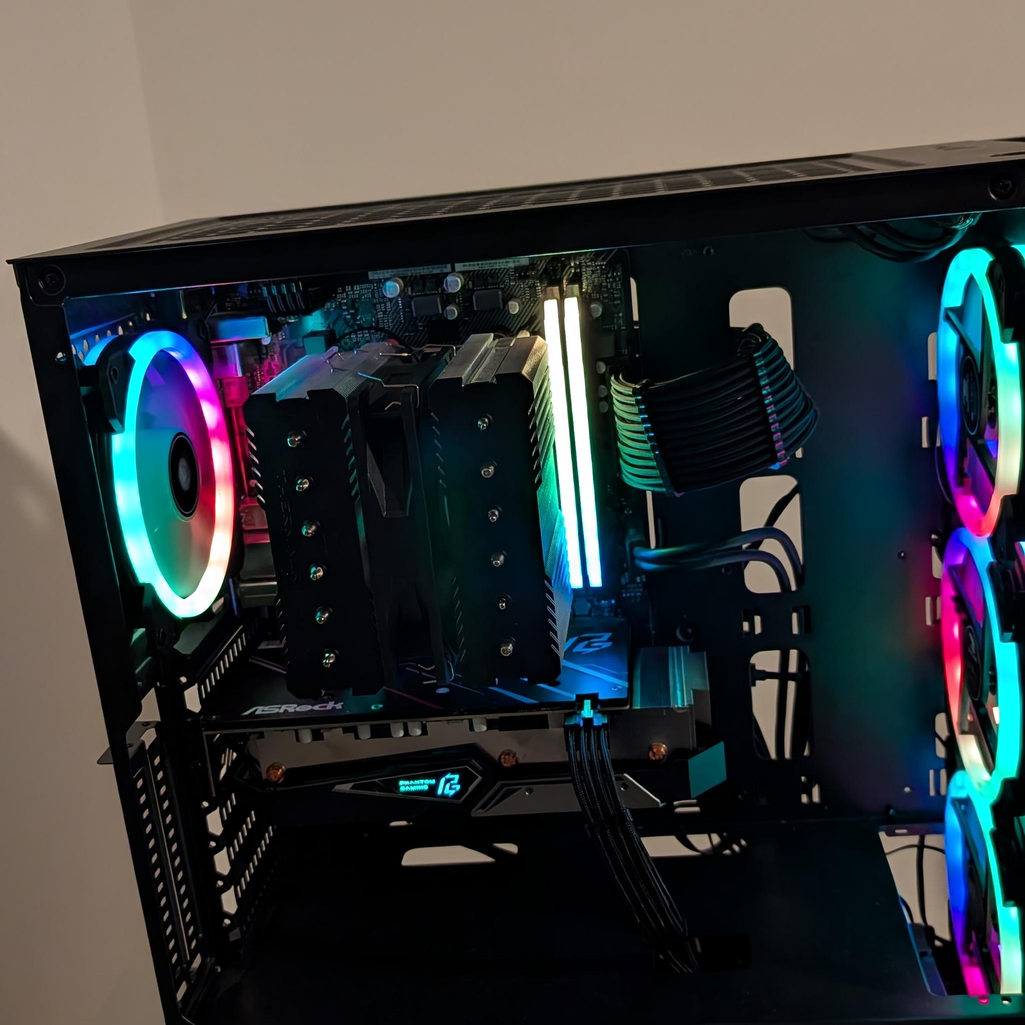 Budget 1080p Gaming PC — Ryzen 5 3600 + RX 5600 XT, 32GB RAM, Wi-Fi Ready