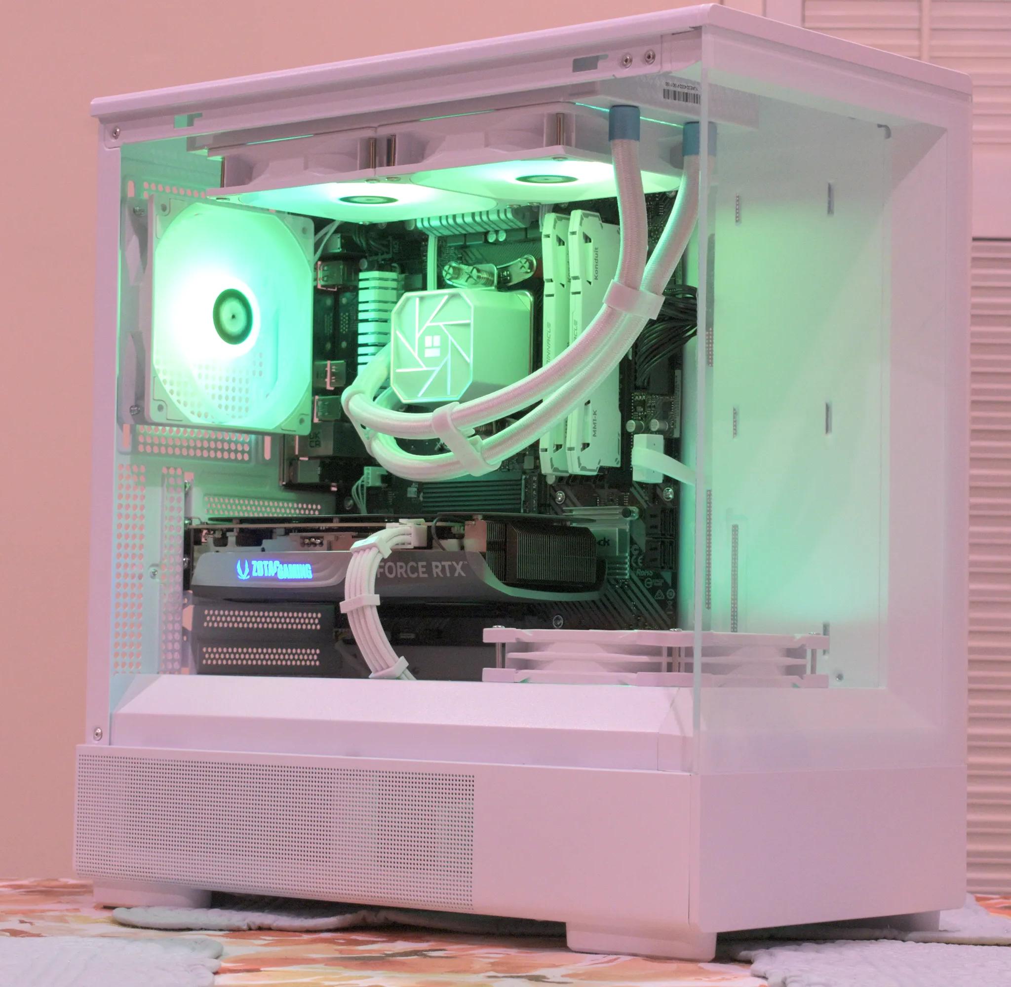 RTX 4070 12GB Gaming PC 1440P ⬜🟪 Ryzen 7 5700X3D ⬜🟪 32GB DDR4 ⬜🟪 1TB NVME SSD ⬜🟪 Wifi/BT RGB