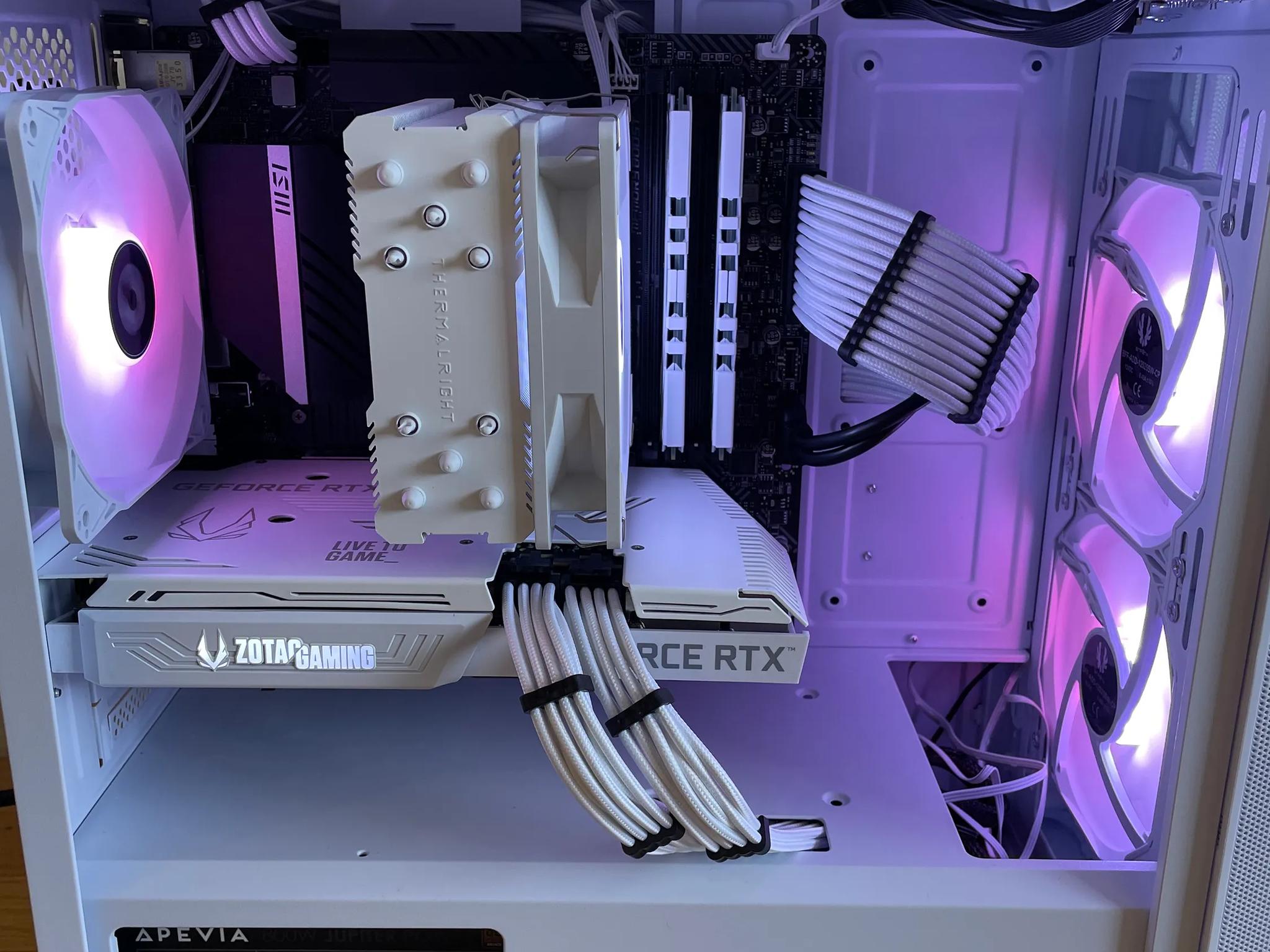 CUSTOM GAMING WHITE PC!! RTX 3070