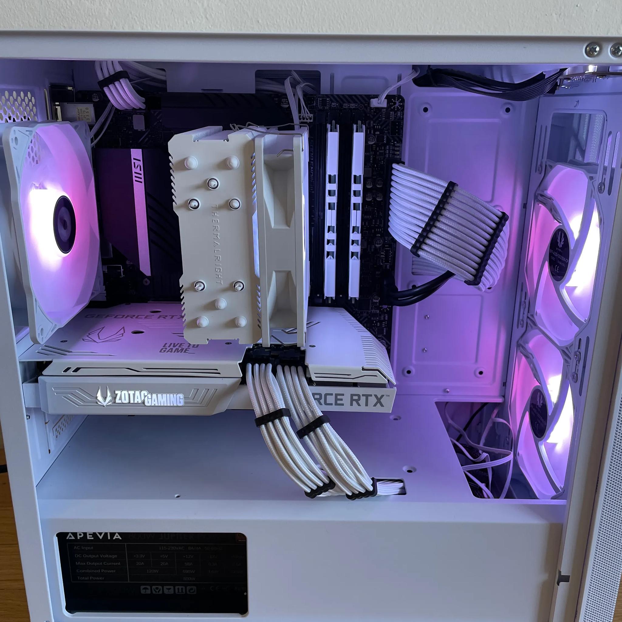 CUSTOM GAMING WHITE PC!! RTX 3070