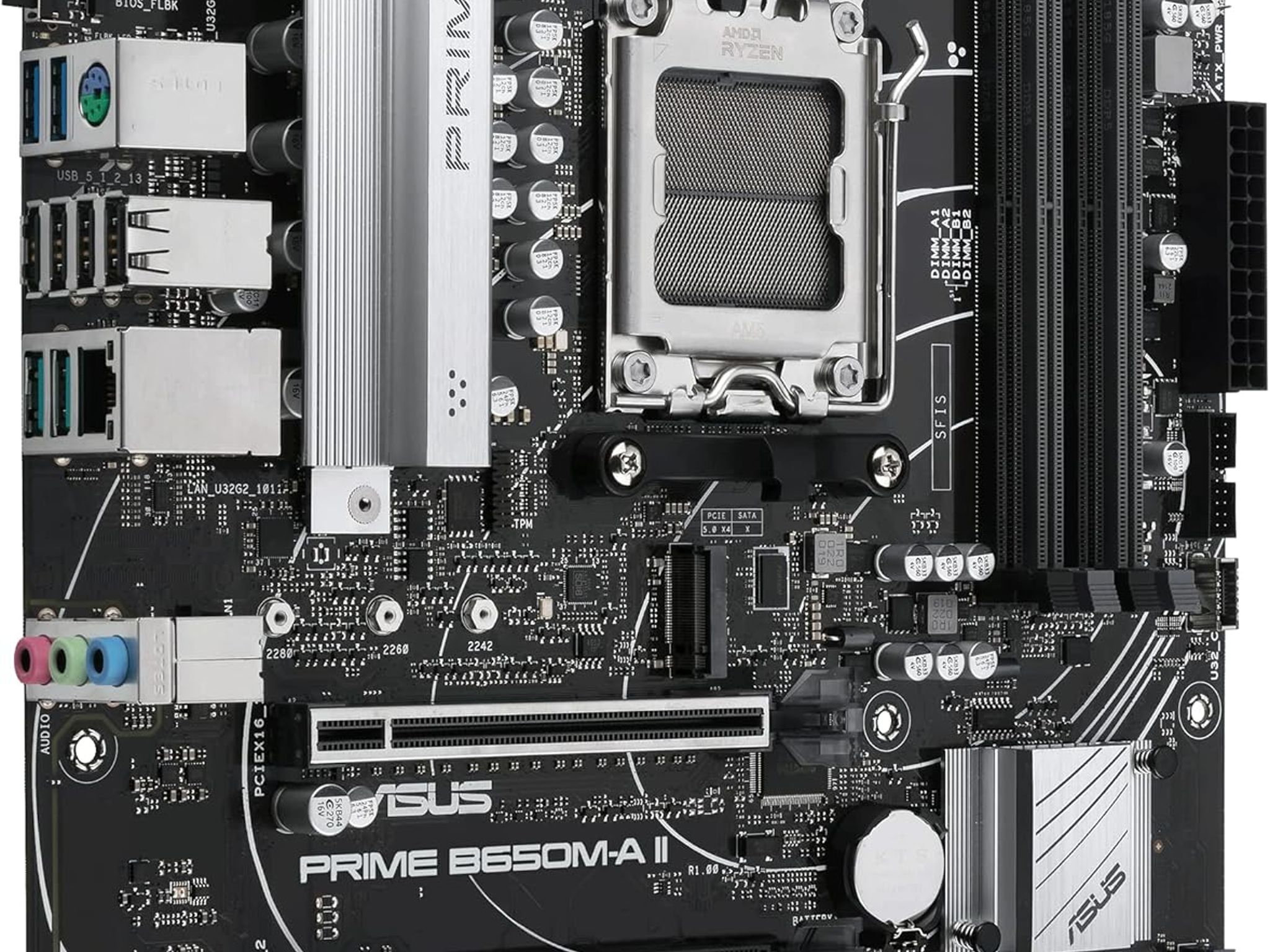 ASUS PRIME B650M-A II AMD B650 AM5 mATX Desktop Motherboard