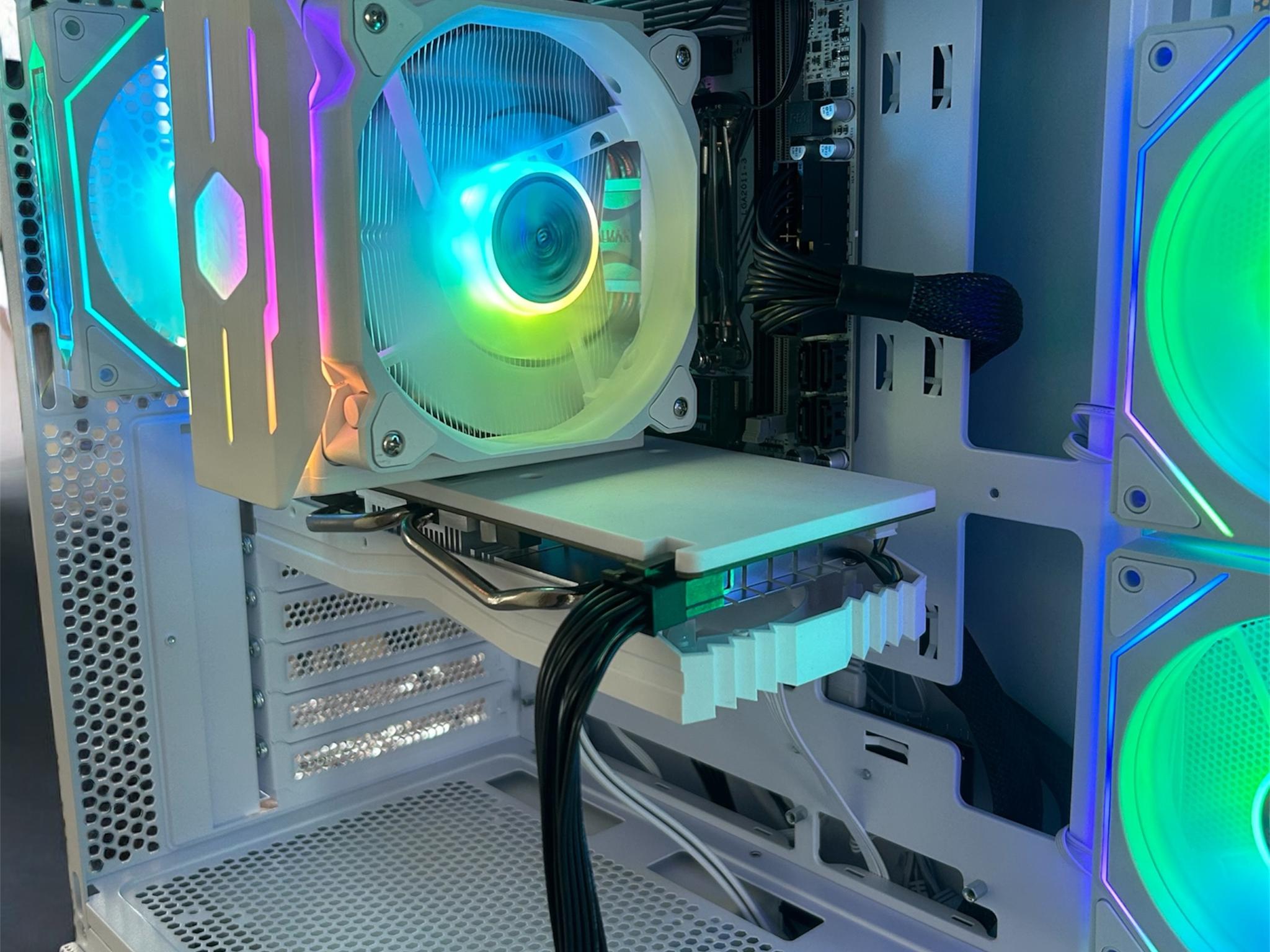 White gaming PC for beginners.