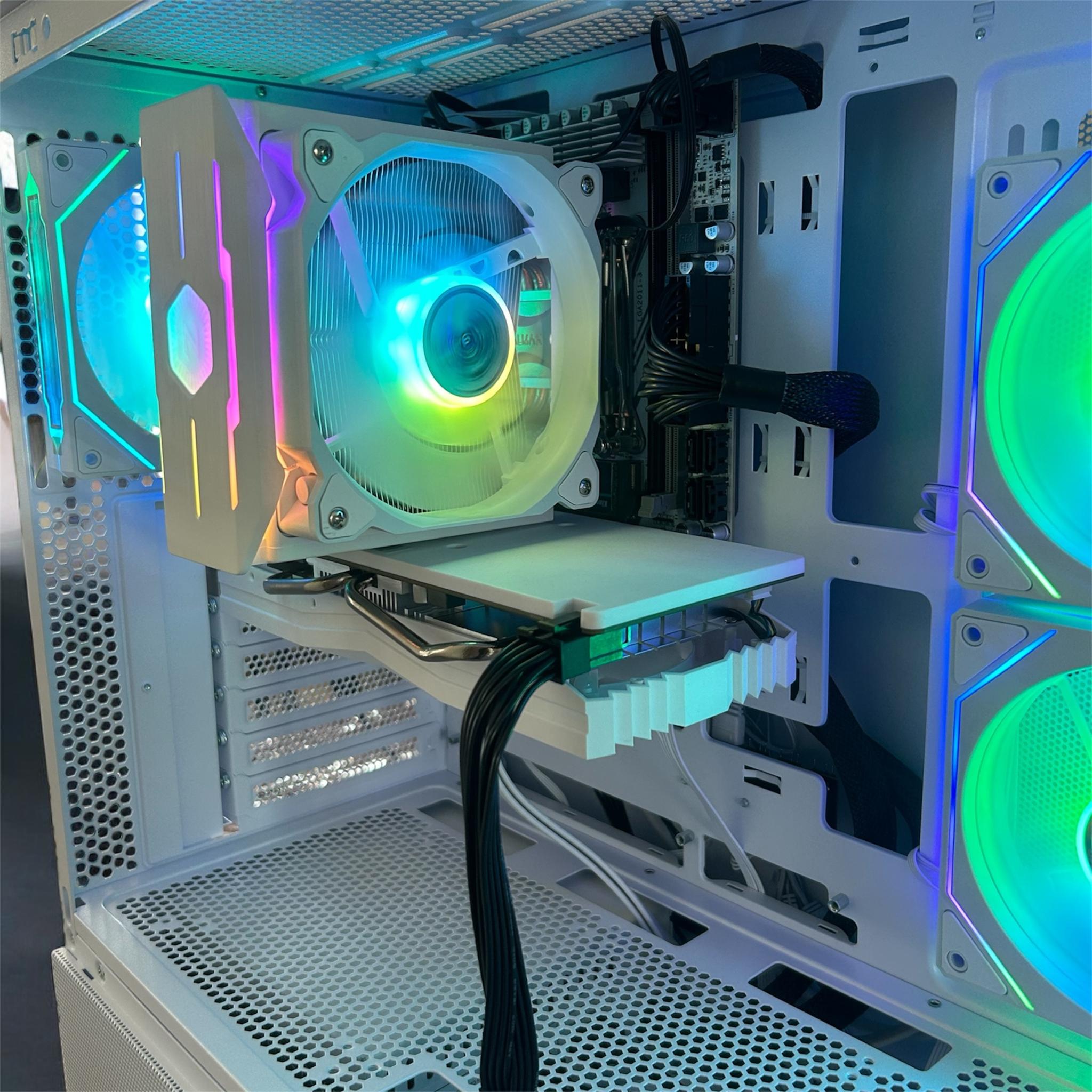 White gaming PC for beginners.