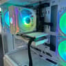 White gaming PC for beginners.