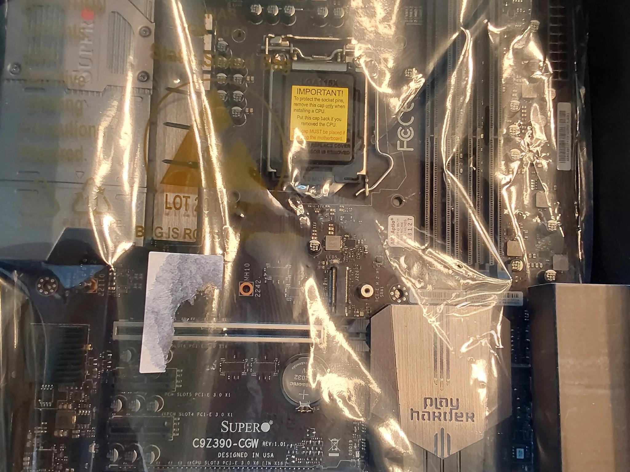 SUPERMICRO INTEL Z390 LGA1151 DDR4 ATX MOTHERBOARD (MODEL MBD-C9Z390-CGW)
