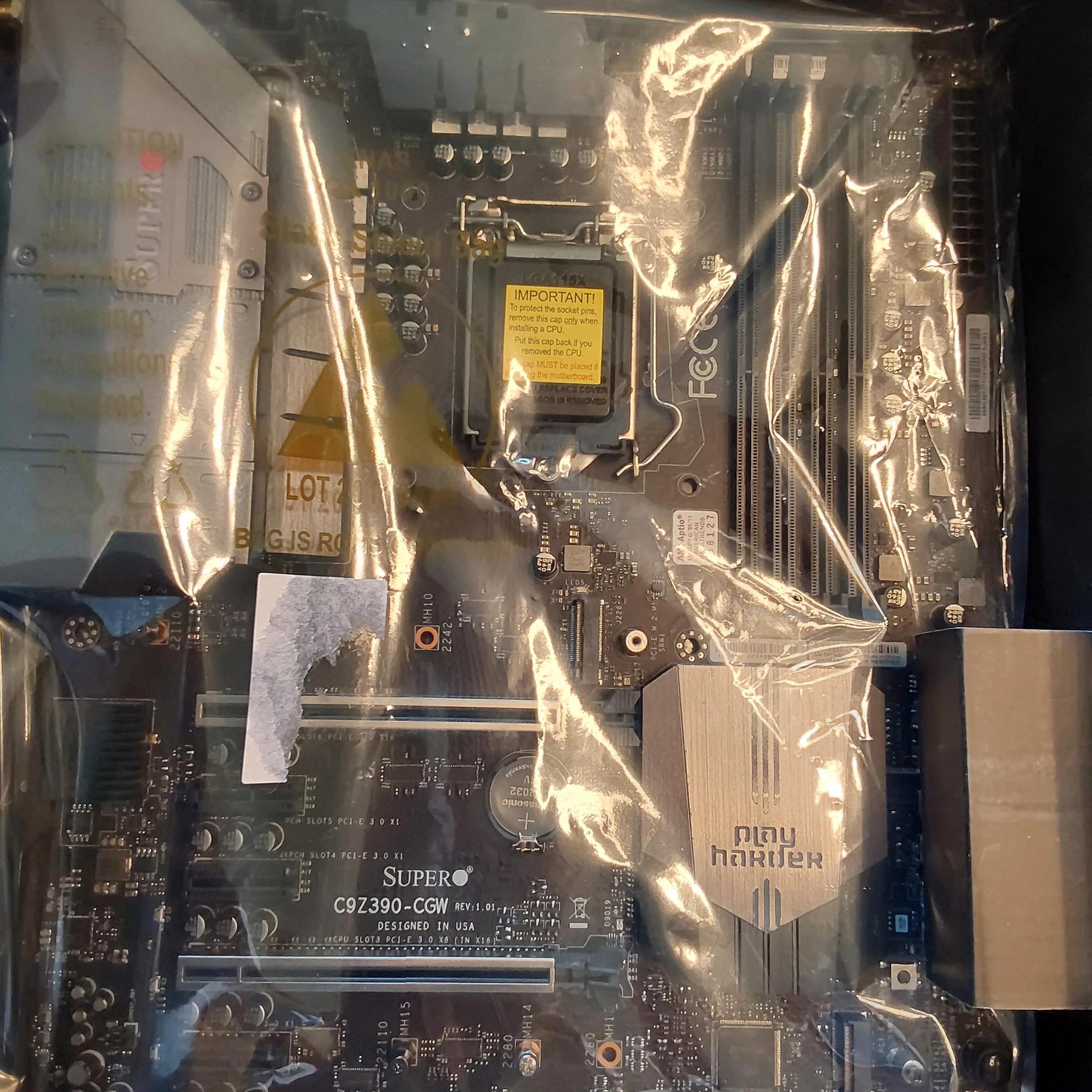 SUPERMICRO INTEL Z390 LGA1151 DDR4 ATX MOTHERBOARD (MODEL MBD-C9Z390-CGW)