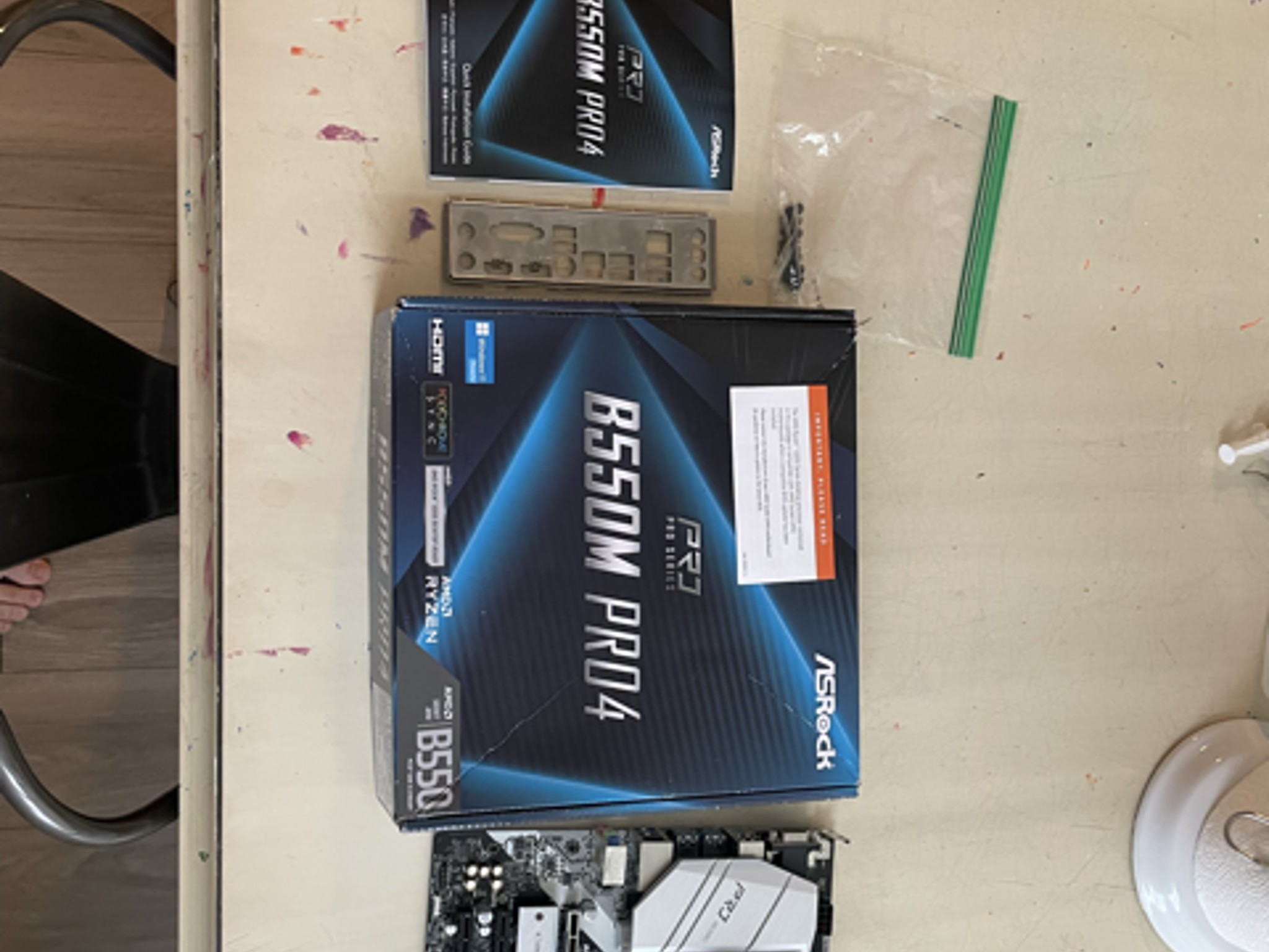 Big deal! Asrock b550 pro4 motherboard, corsair vengence 32gb ddr4 ram, and Ryzen 5 5600x...